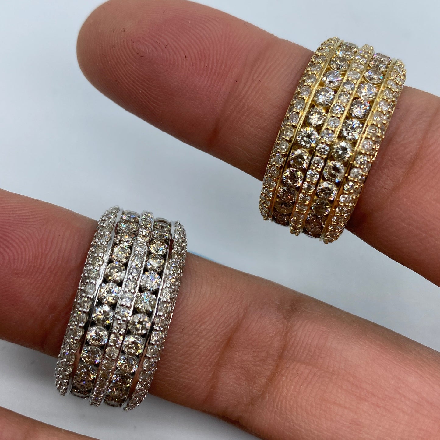 14K Eternity Jumbo Diamond Ring