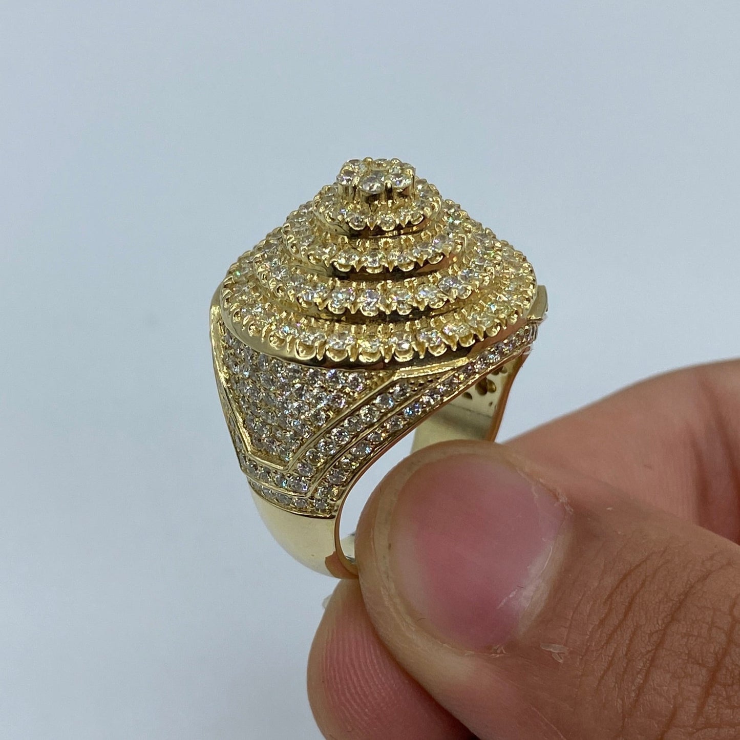 14K California Cake Diamond Ring