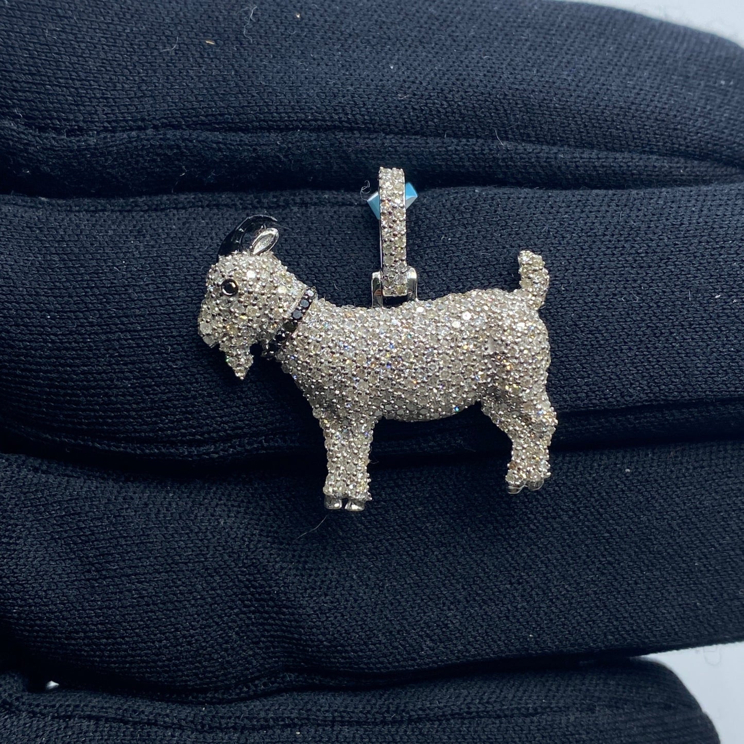 14K Goat Diamond Pendant