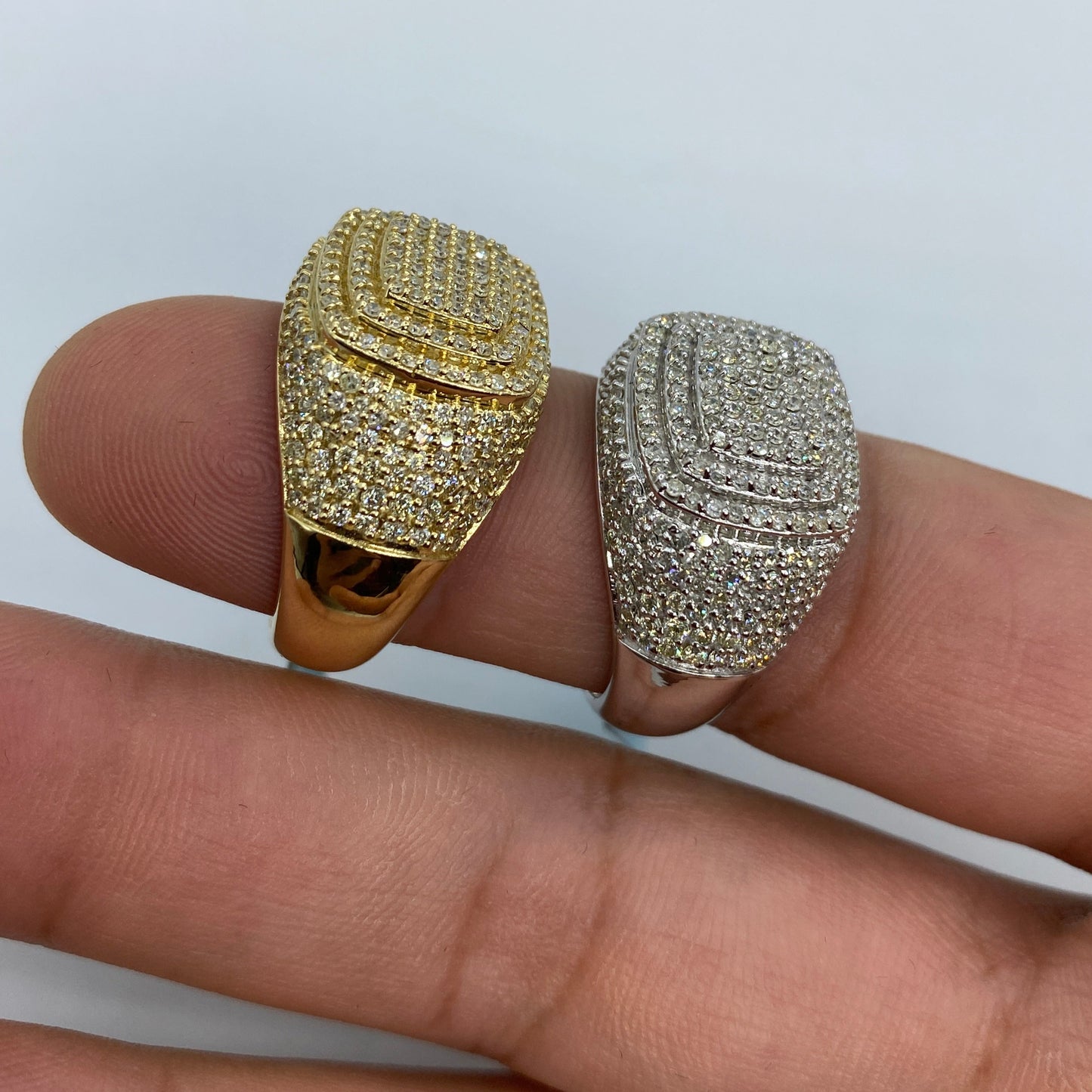 14K Paris Square Diamond Ring