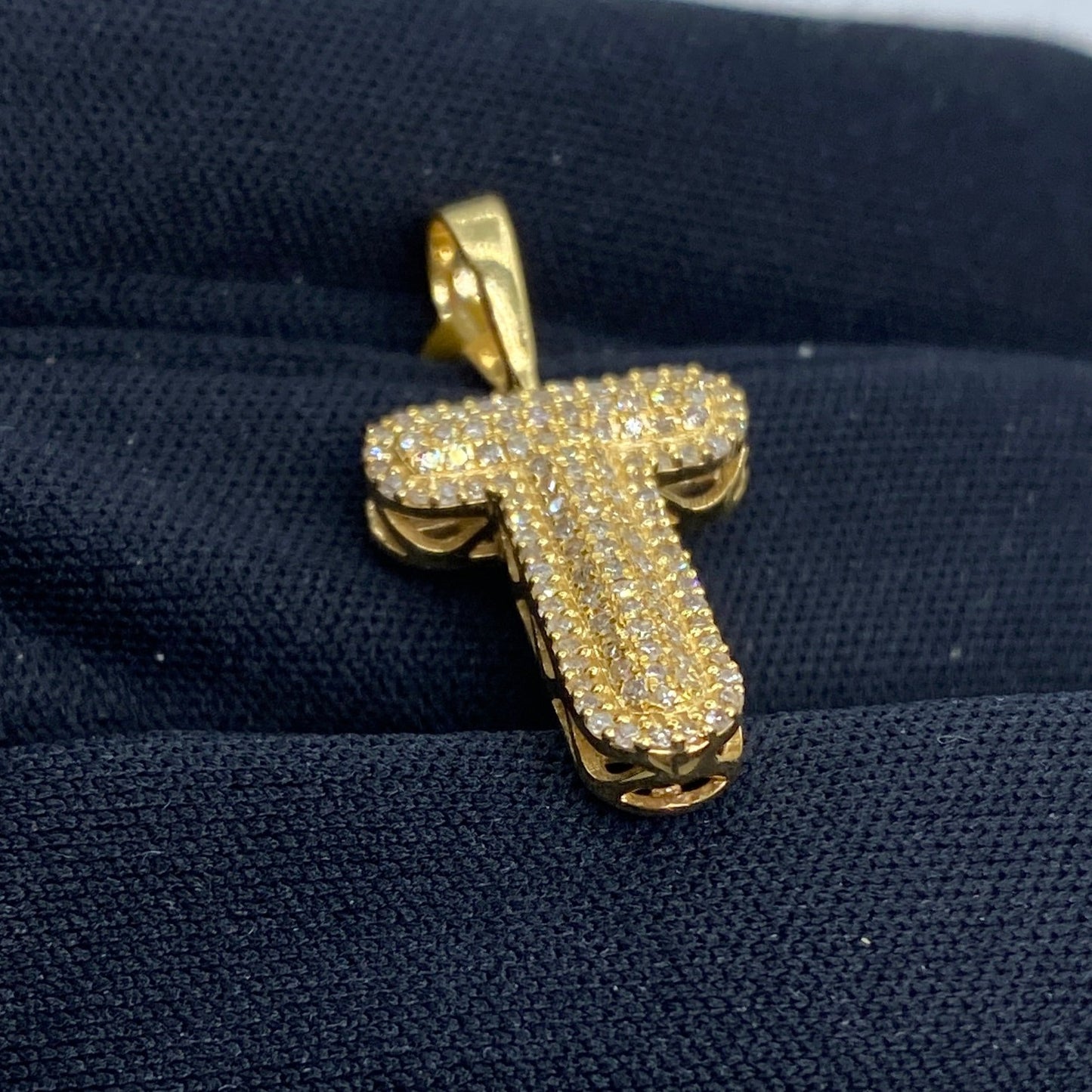 Initial T Bubble Pendant