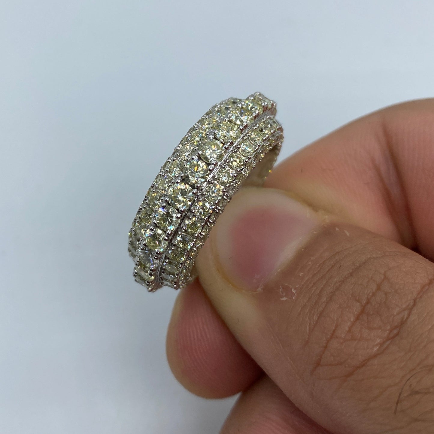 14K California Eternity Diamond Ring 9.4ct