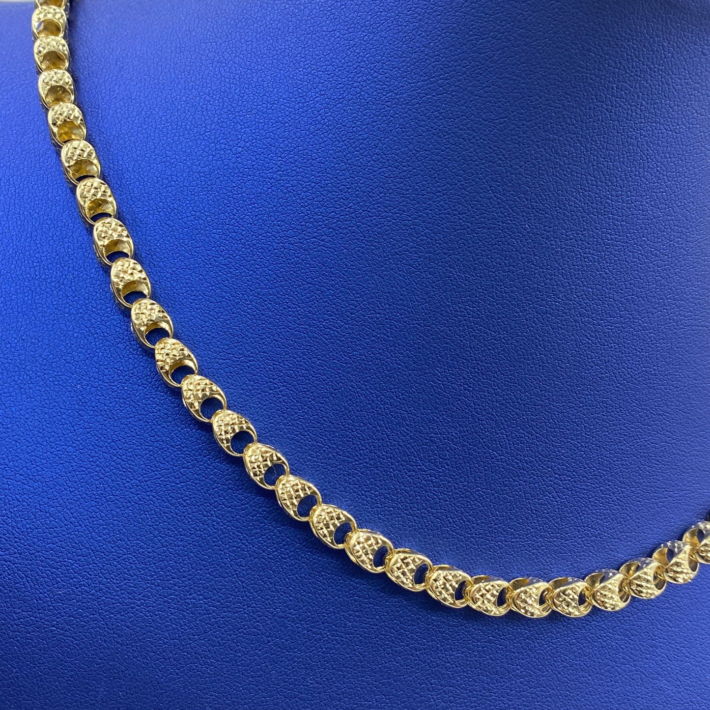 14K 6MM Round Link Chain 18"