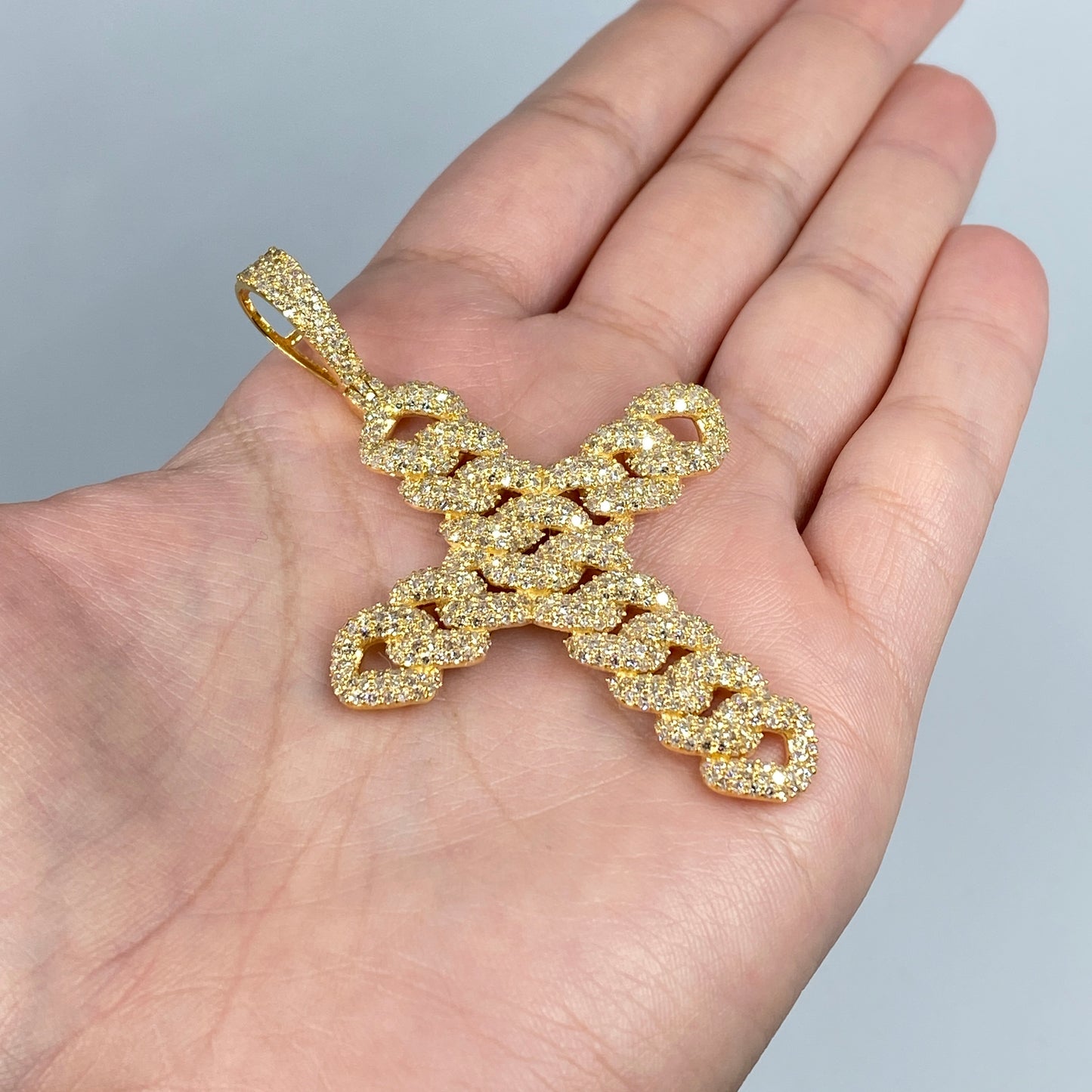 14K Jumbo Cuban Cross Pendant
