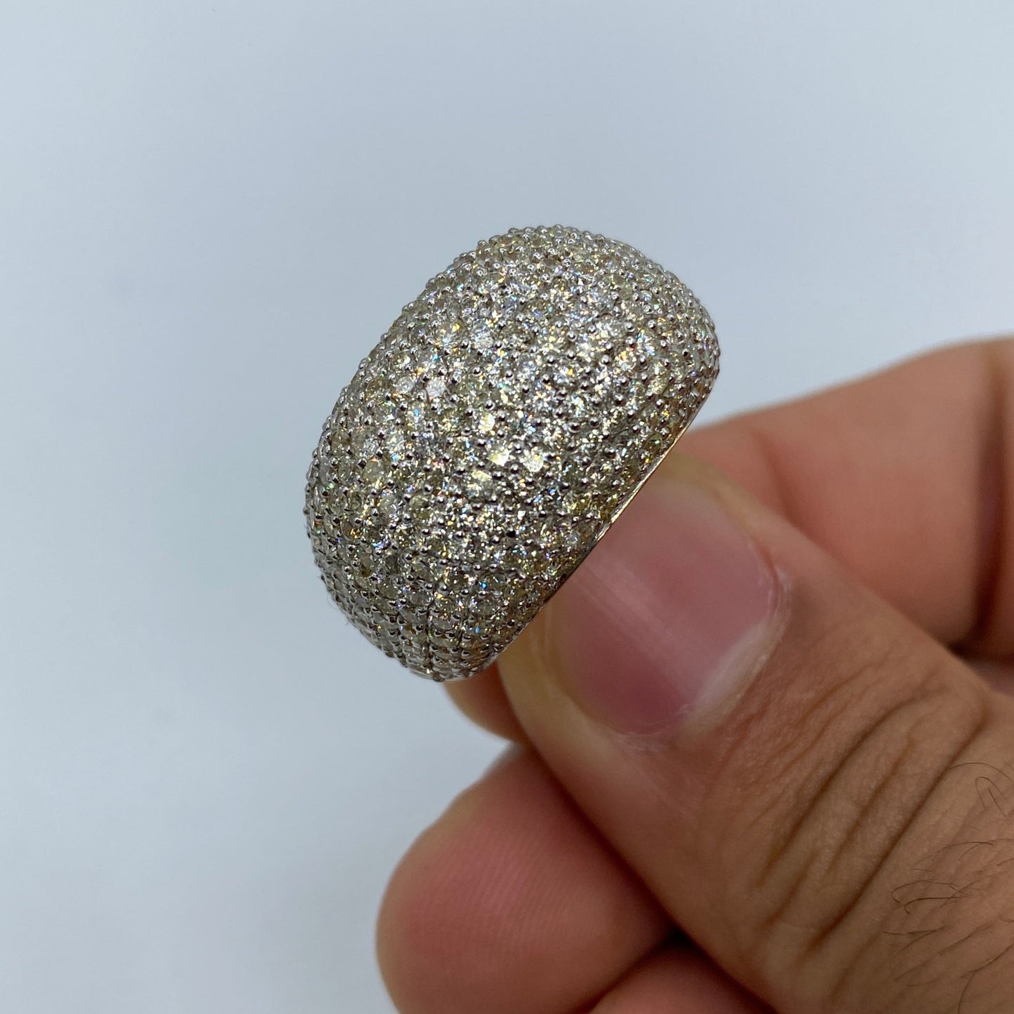 10K Jumbo Dome Diamond Ring