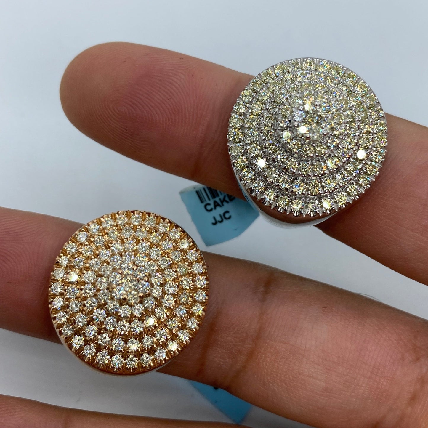 14K Cake Diamond Ring