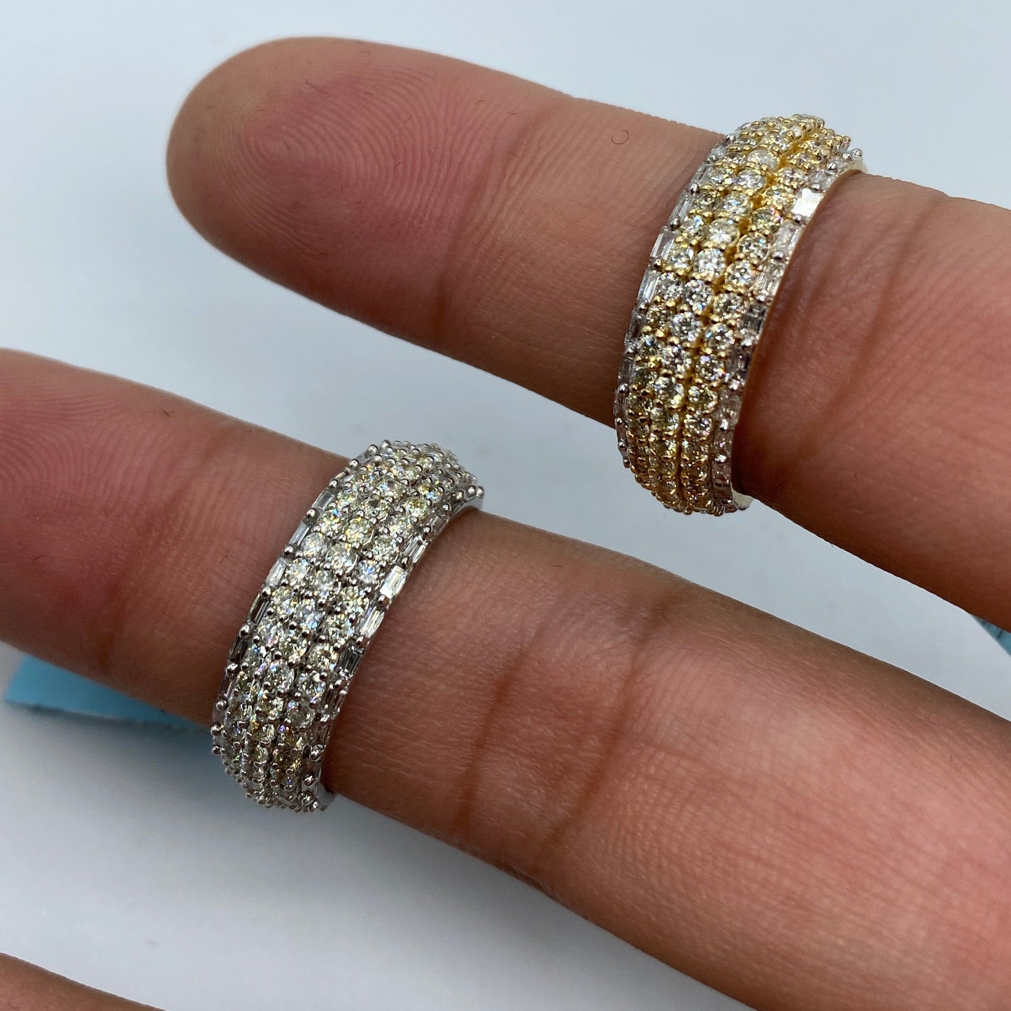 14K Diamond Baguette California Ring