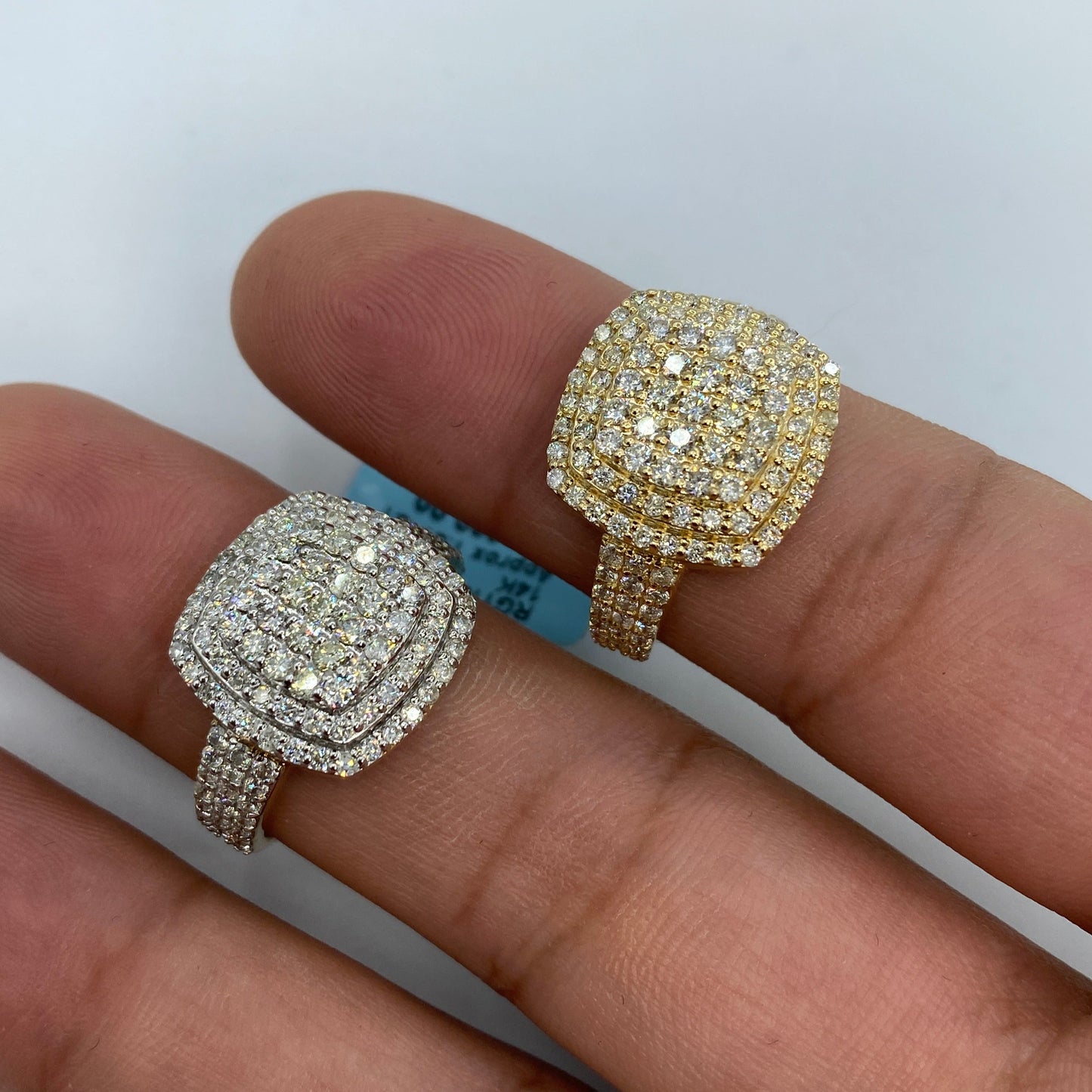 14K Montana Square Diamond Ring