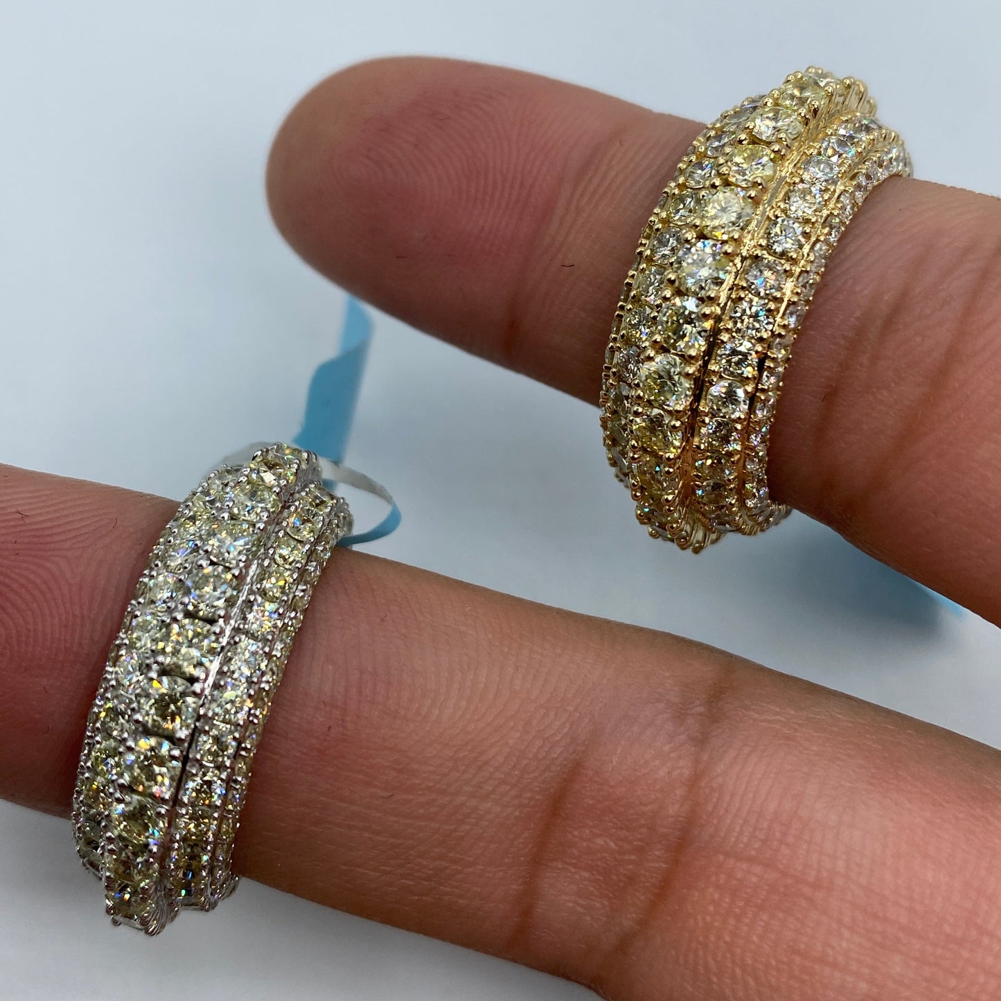 14K California Eternity Diamond Ring 9.4ct