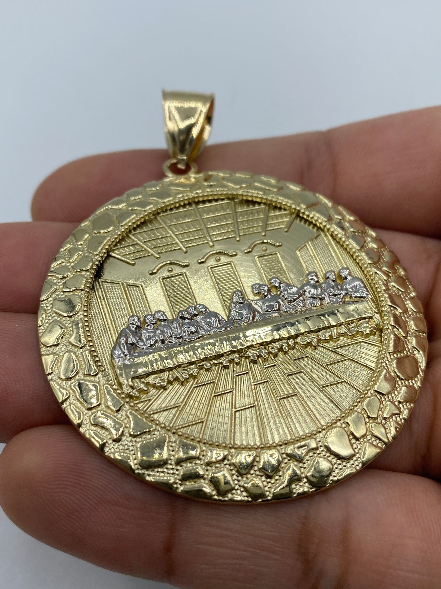 14K Last Supper Pendant 2.6"