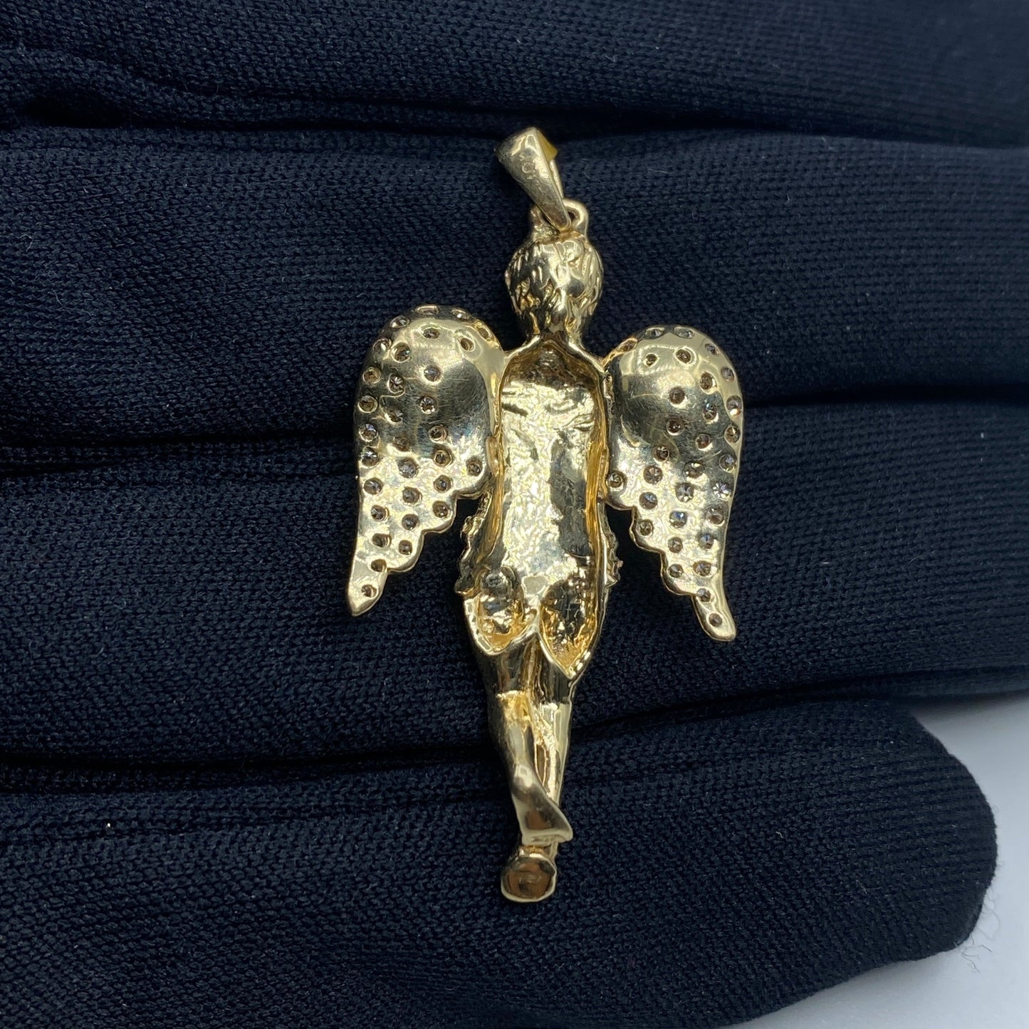 10K Angel Diamond Pendant