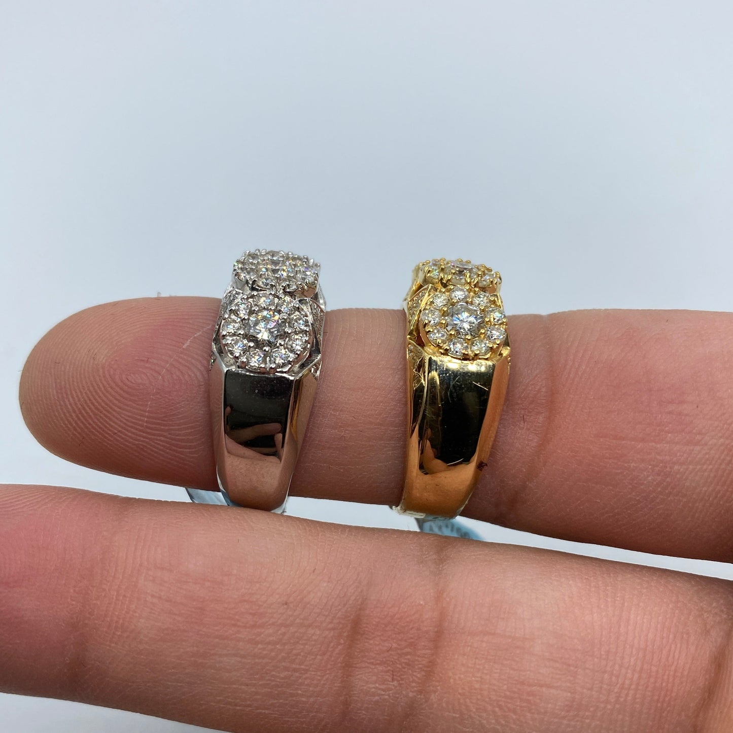 14K Space Flower Diamond Ring 3.5ct