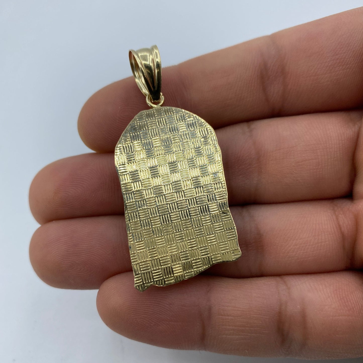 14K Jesus Head Pendant