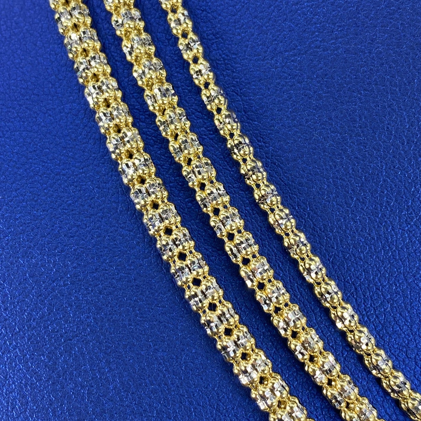 14K Ice Chain in Yellow Gold 18-24" Full Collection
