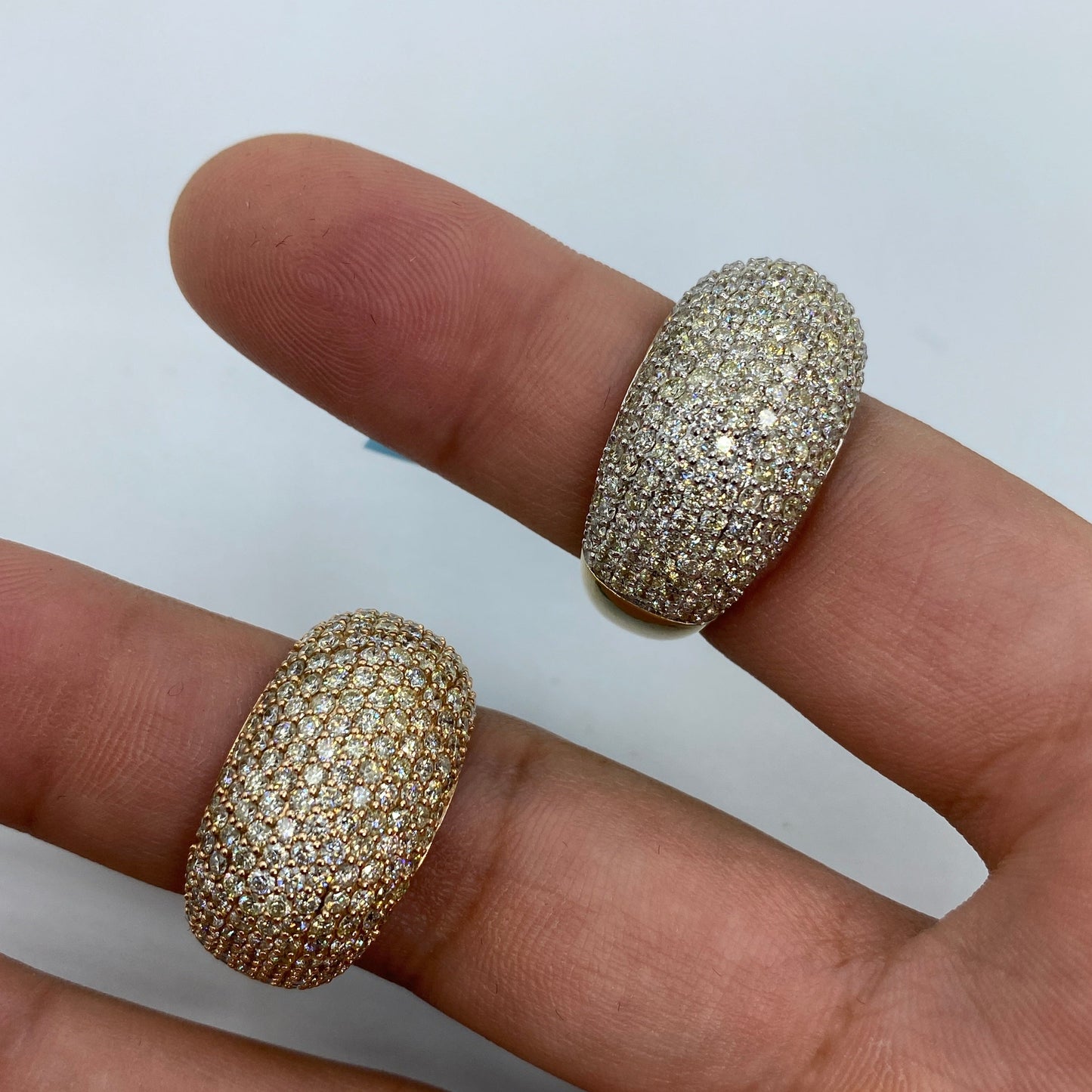 14K Dome Diamond Ring