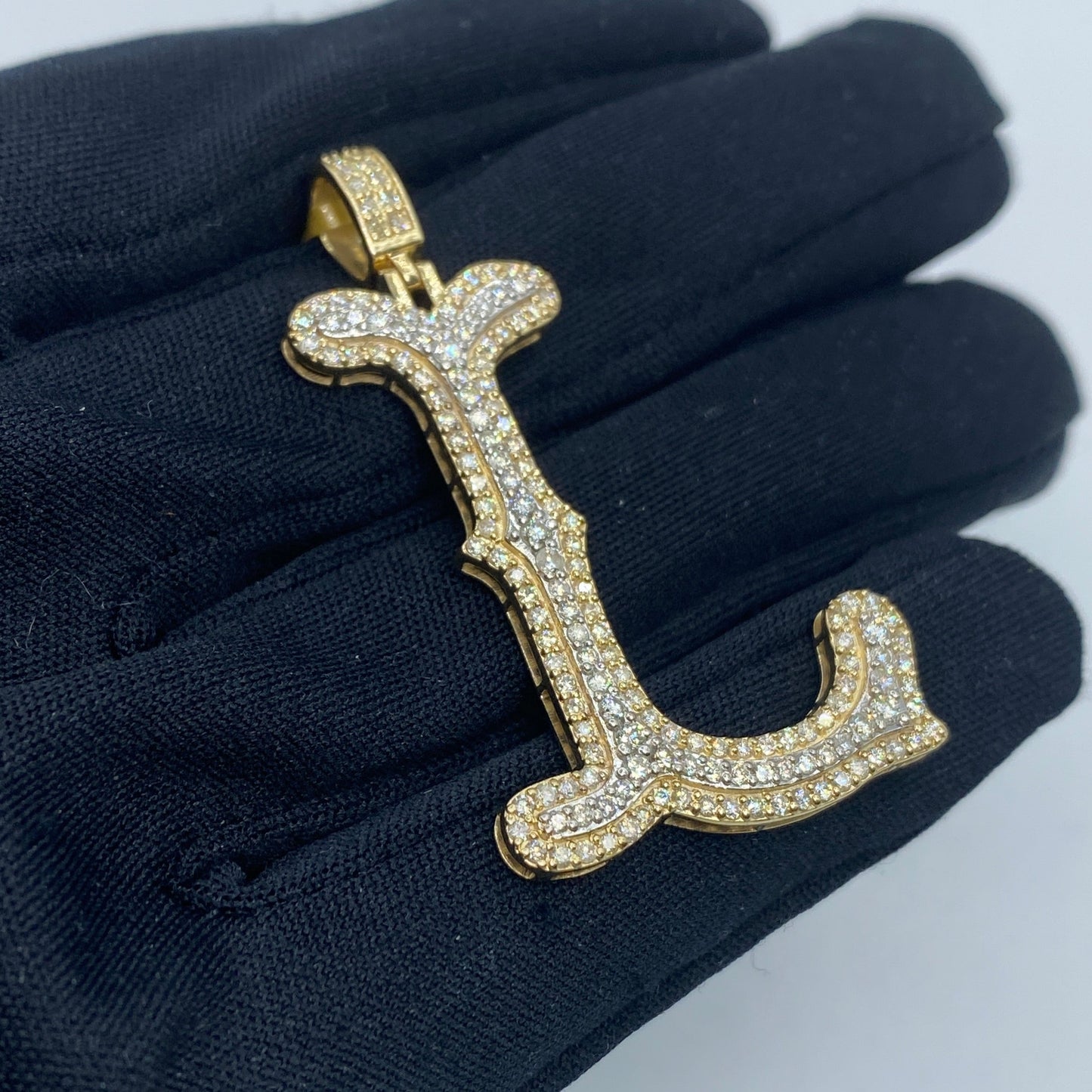 Initial L Old English Pendant