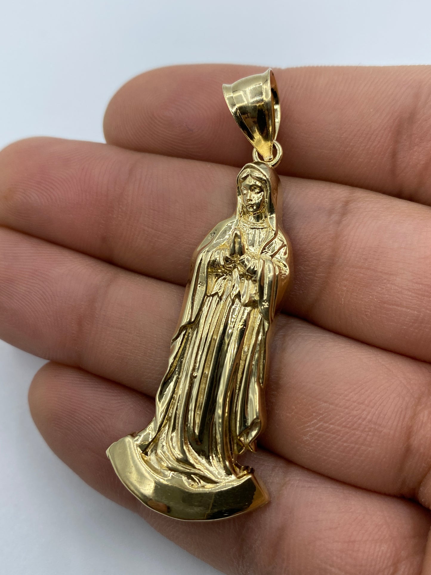 14K Virgin Mary Pendant