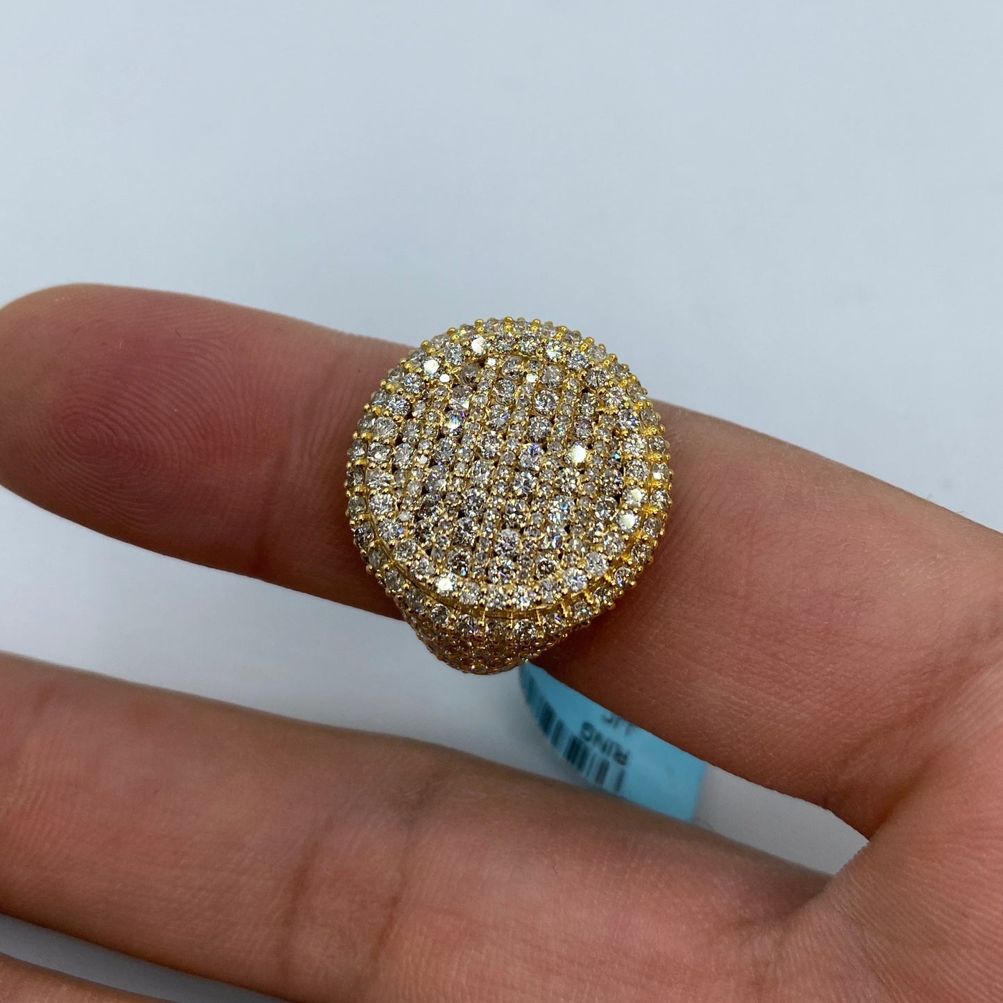 14K Circle Diamond Ring