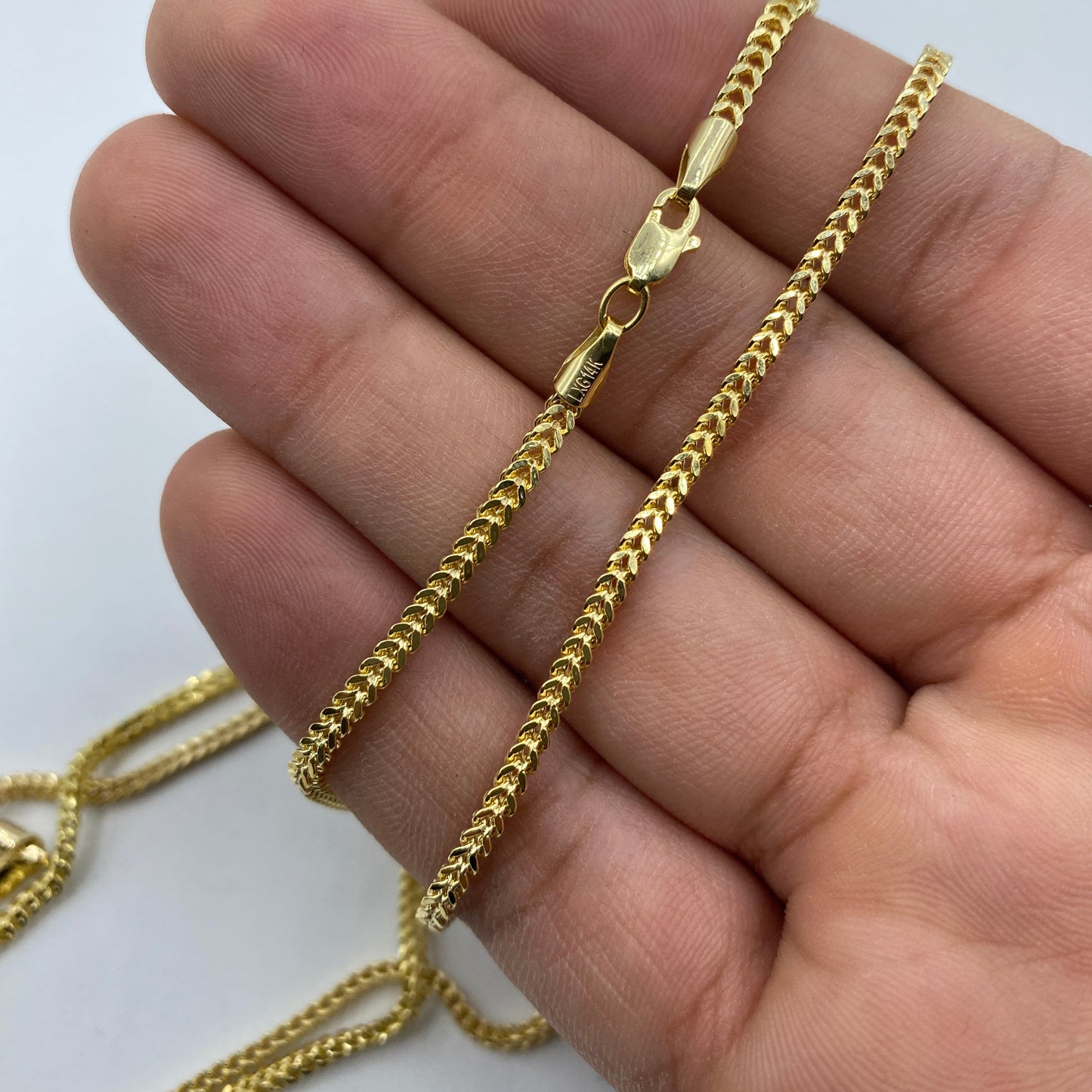 14K Gold 3.1MM Franco Chain 18-24"