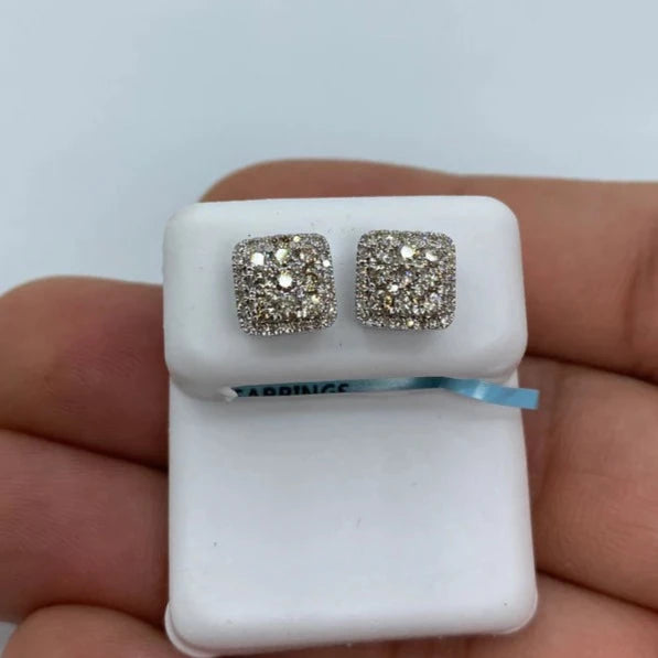 14K Classic Square Earrings