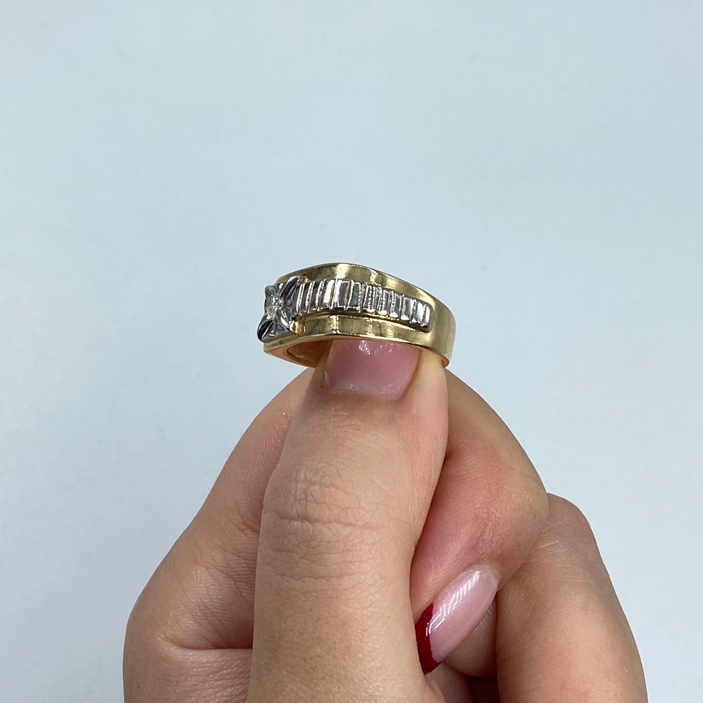 14K Morning Star Diamond Ring