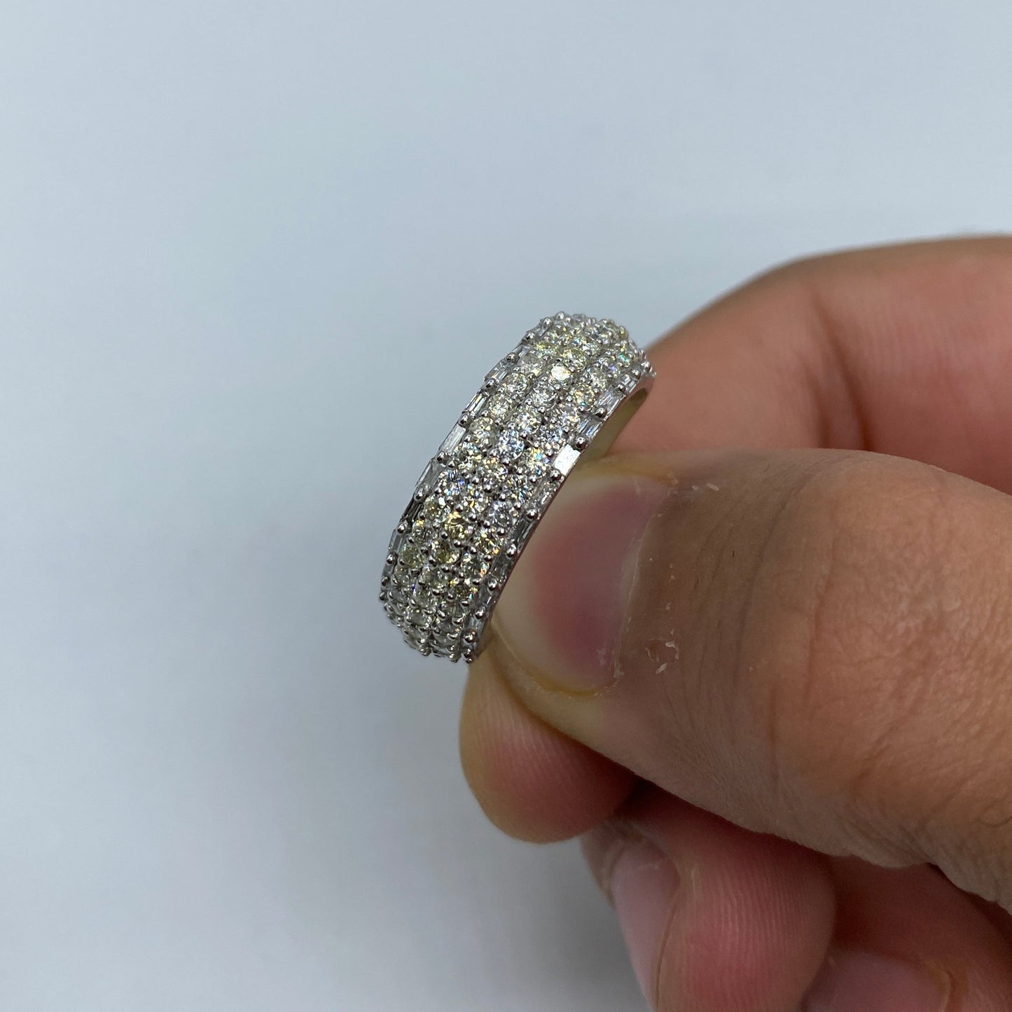 14K Diamond Baguette California Ring