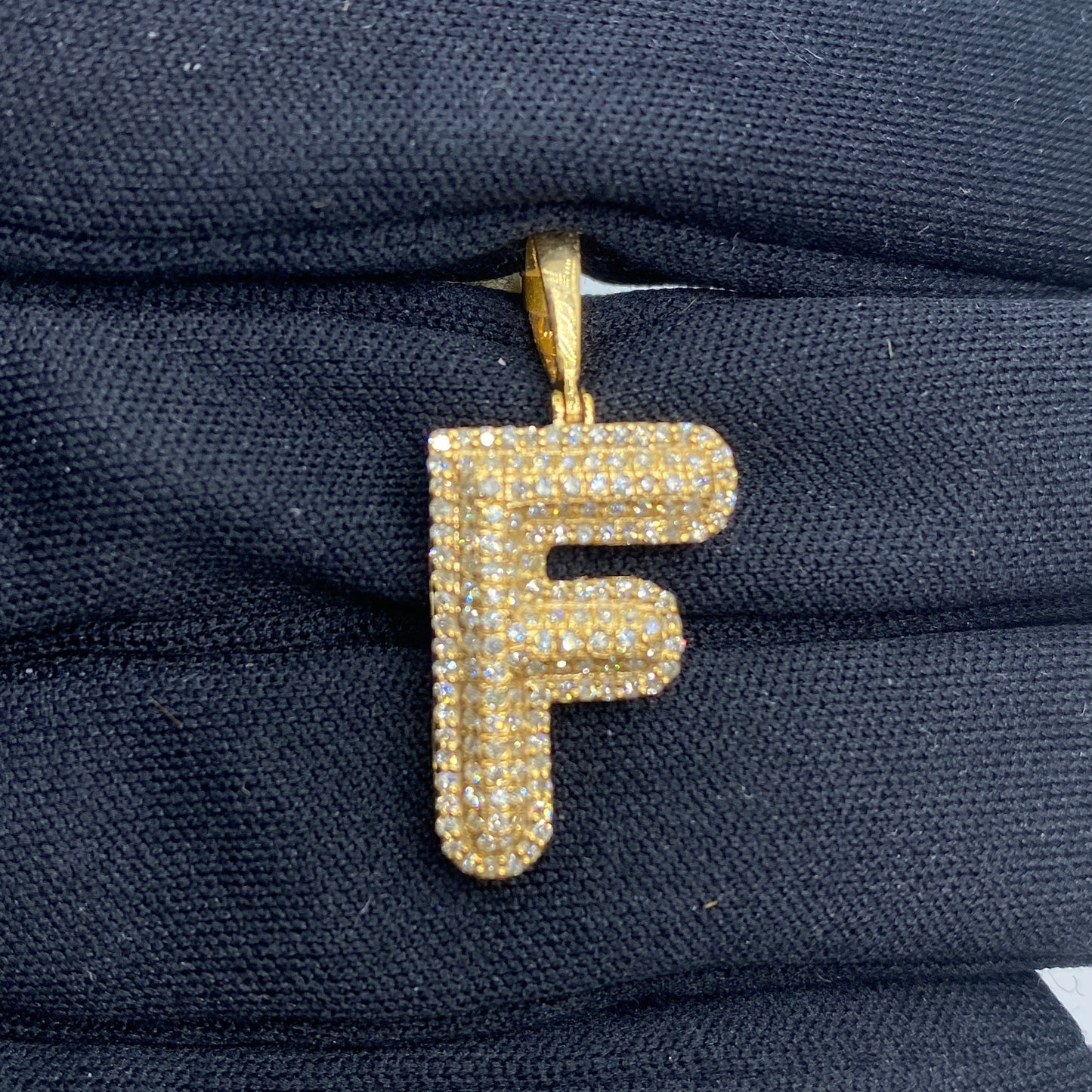 Initial F Bubble Pendant