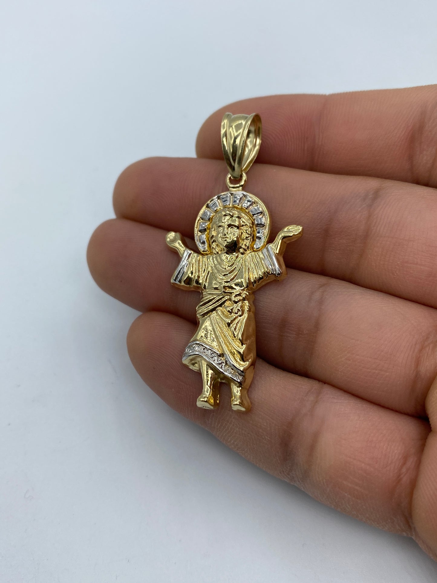 14K Baby Jesus Pendant