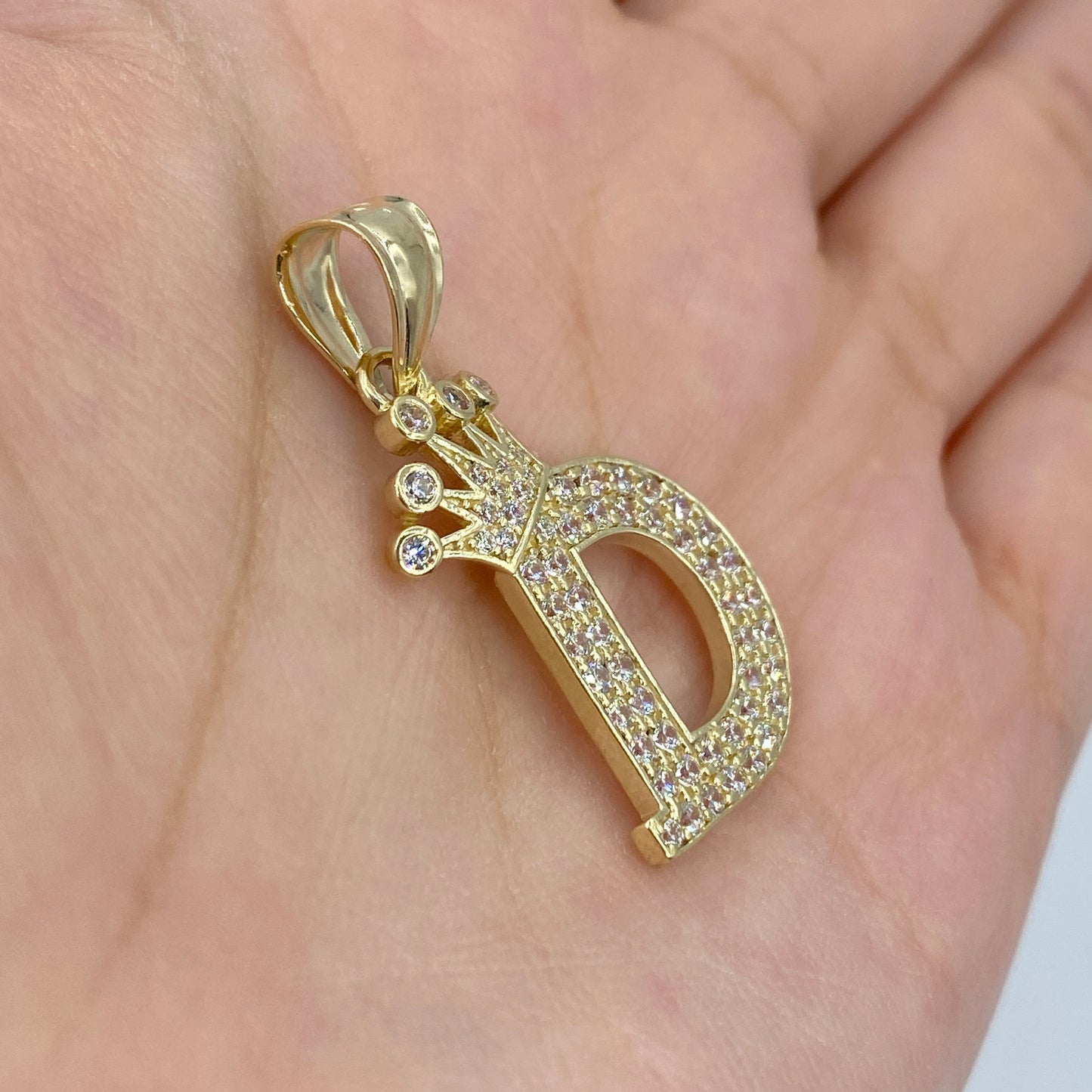 Crown Initial Letter Pendant Full Collection