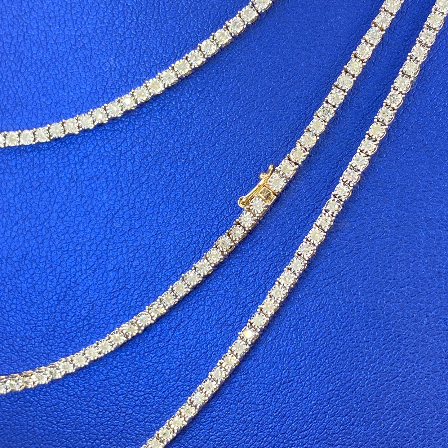 10K Shine Diamond Tennis Chains 16-20"