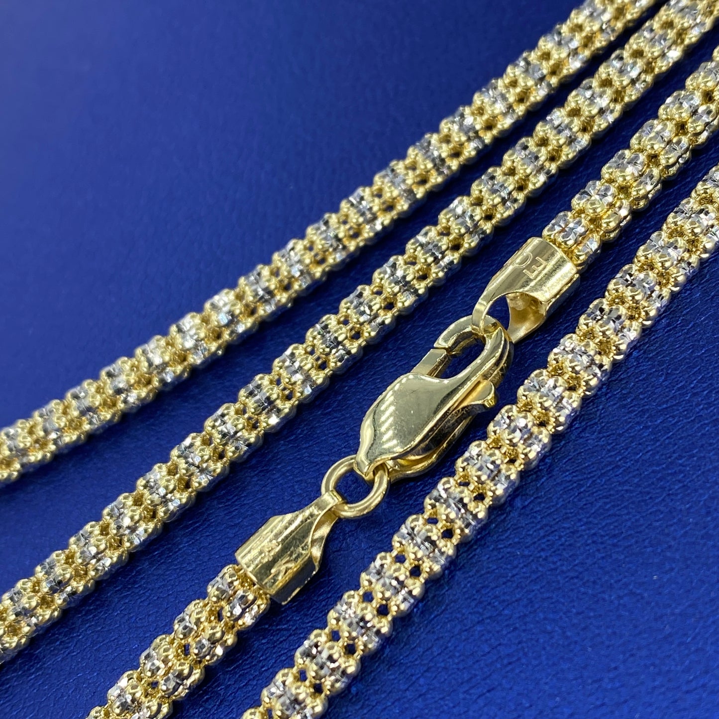 14K Ice Chain in Yellow Gold 18-24" Full Collection