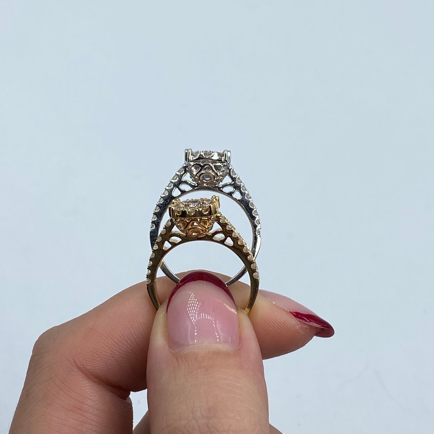 14K Juliet Circle Diamond Engagement Ring