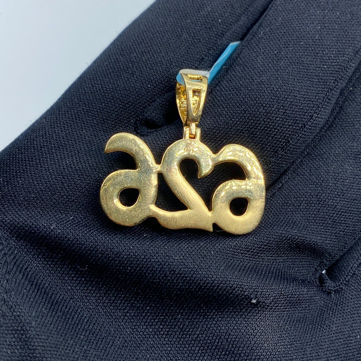 14K 626 Area Code Diamond Pendant