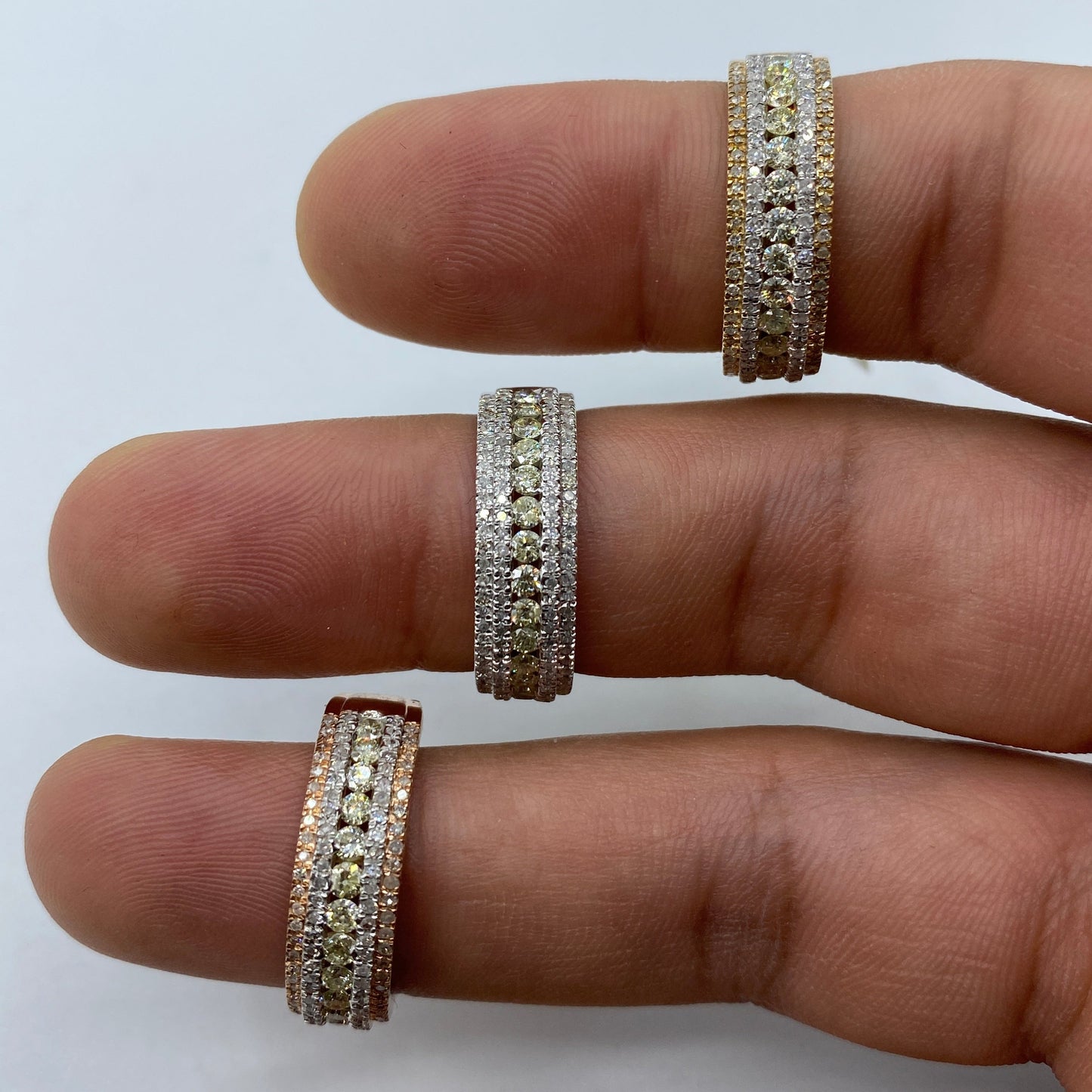 10K Multi-Color Anniversary Diamond Band