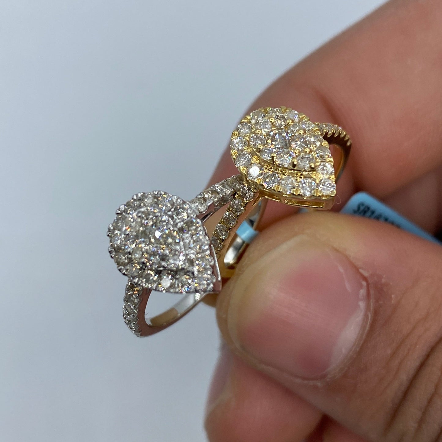 14K Pear Shape Diamond Engagement Ring