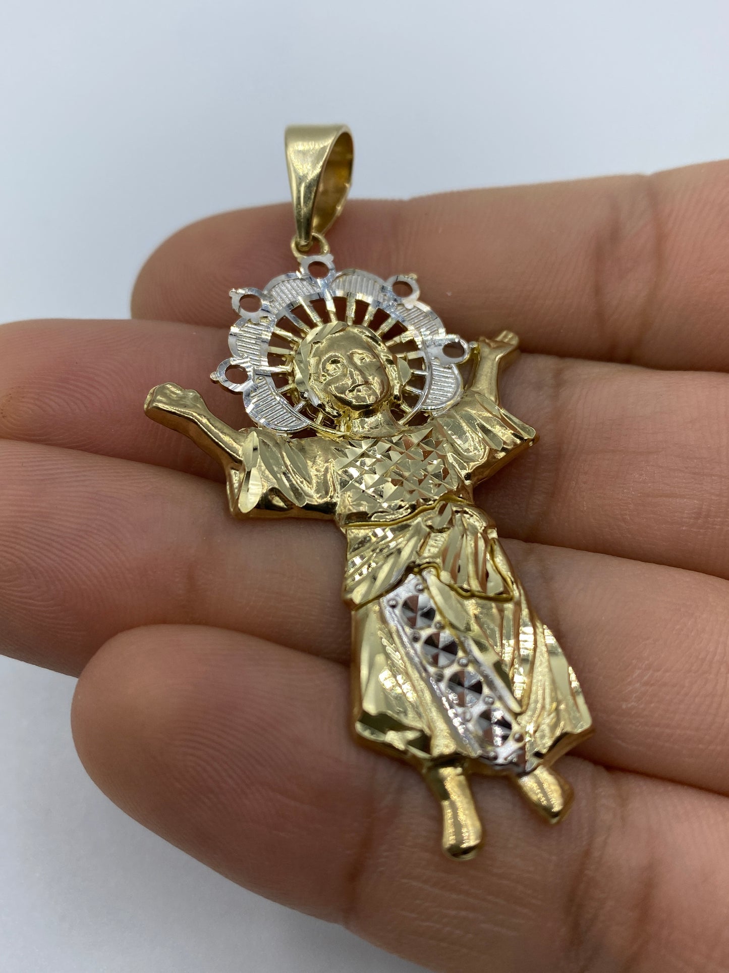 14K Baby Jesus Pendant 2.5"