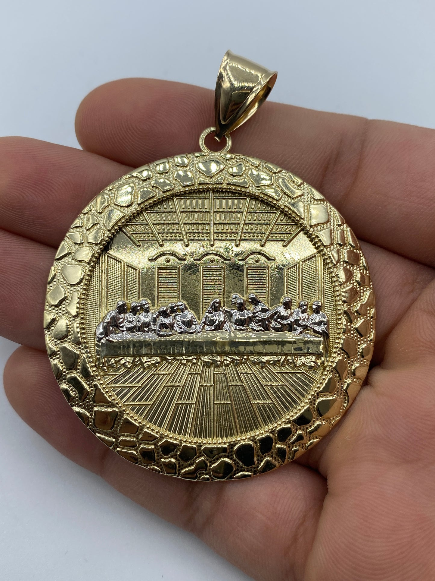 14K Last Supper Pendant 2.6"