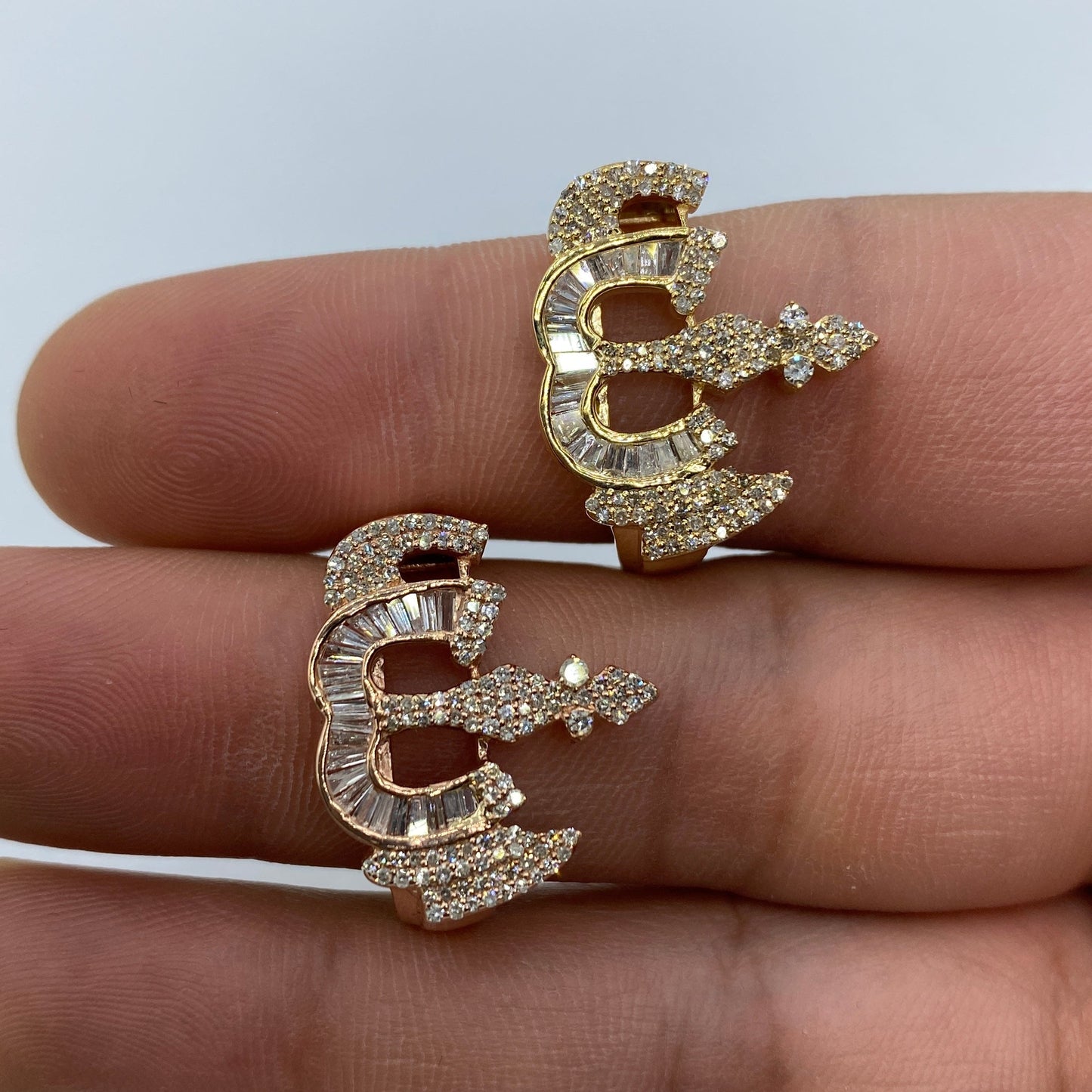 10K Allah Diamond Baguette Ring
