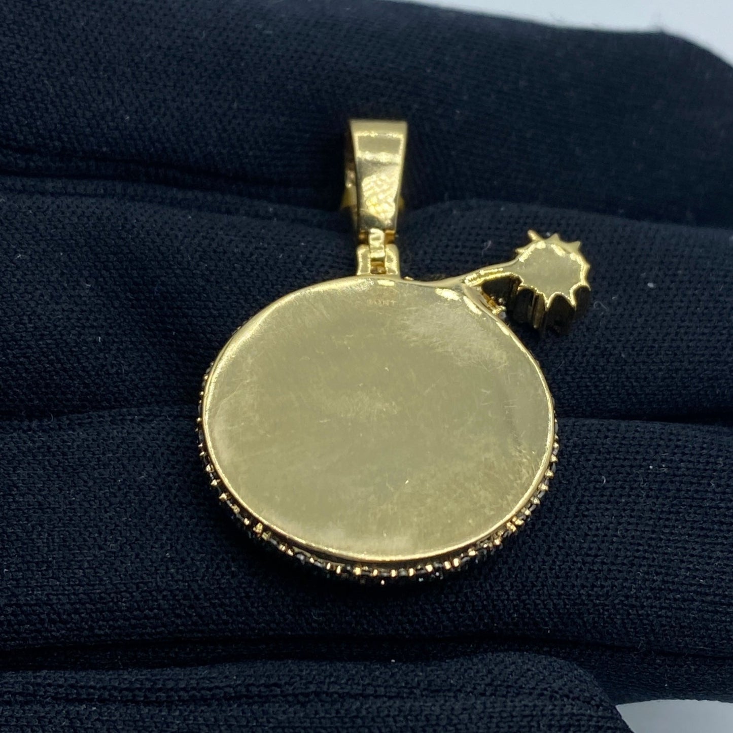 Black Bomb Diamond Pendant