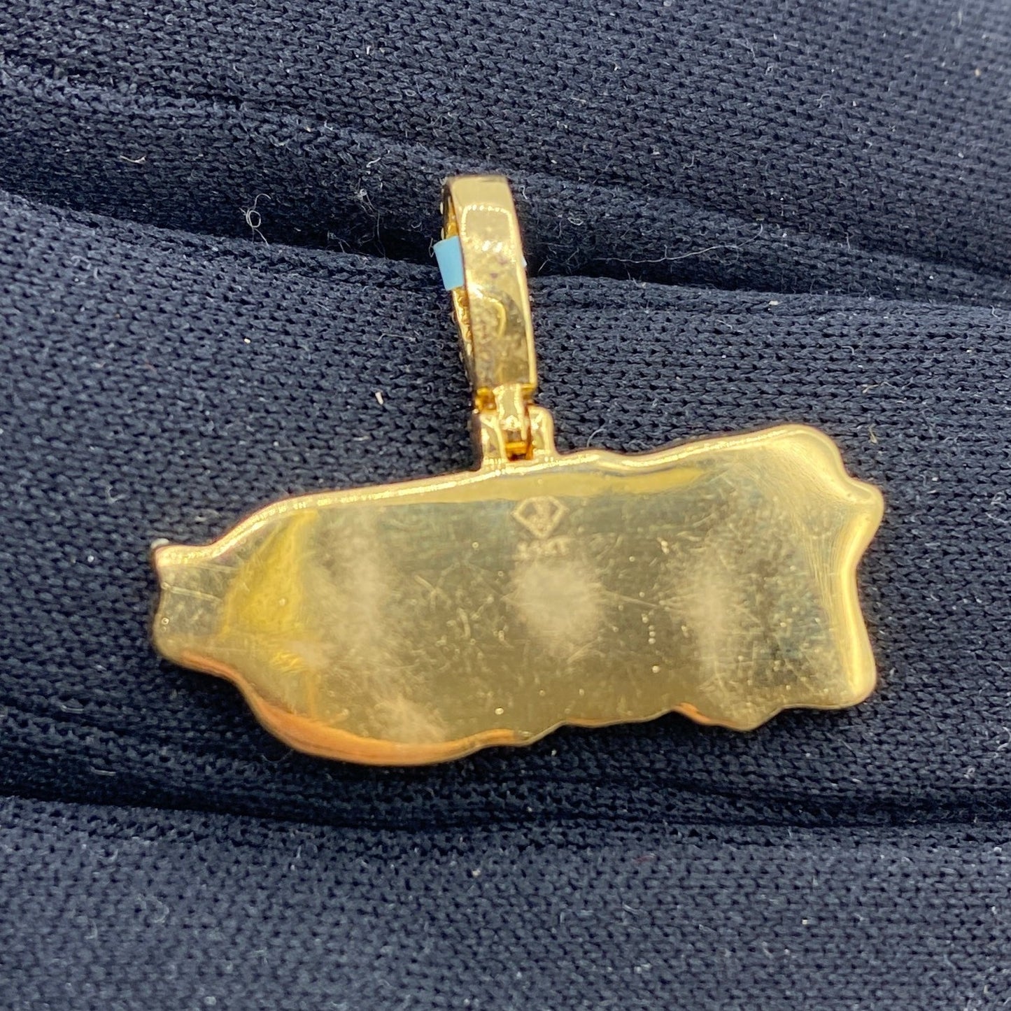 14K Puerto Rico Diamond Pendant