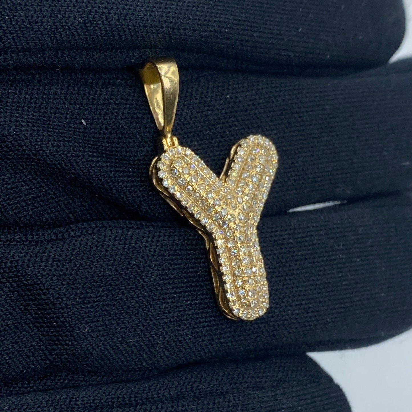 Initial Y Bubble Pendant