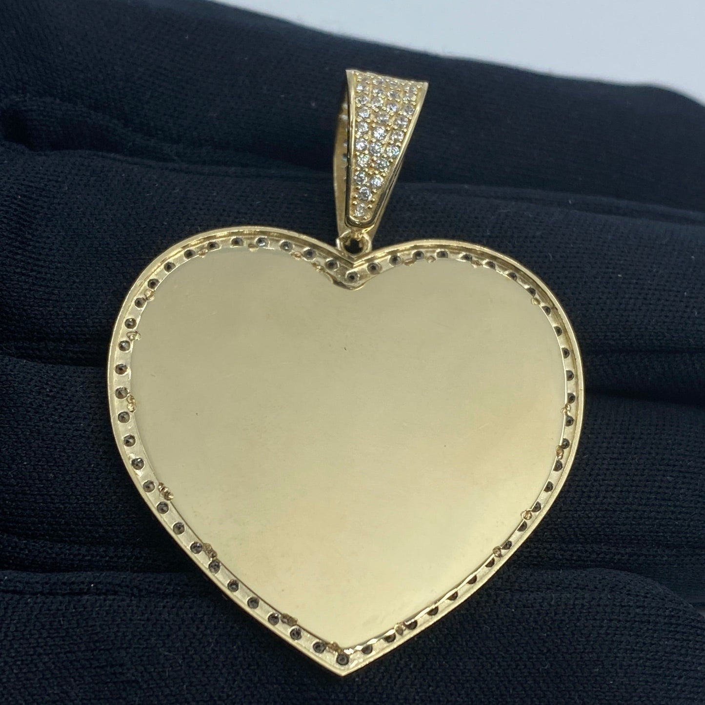 10K Heart Picture Photo Pendant