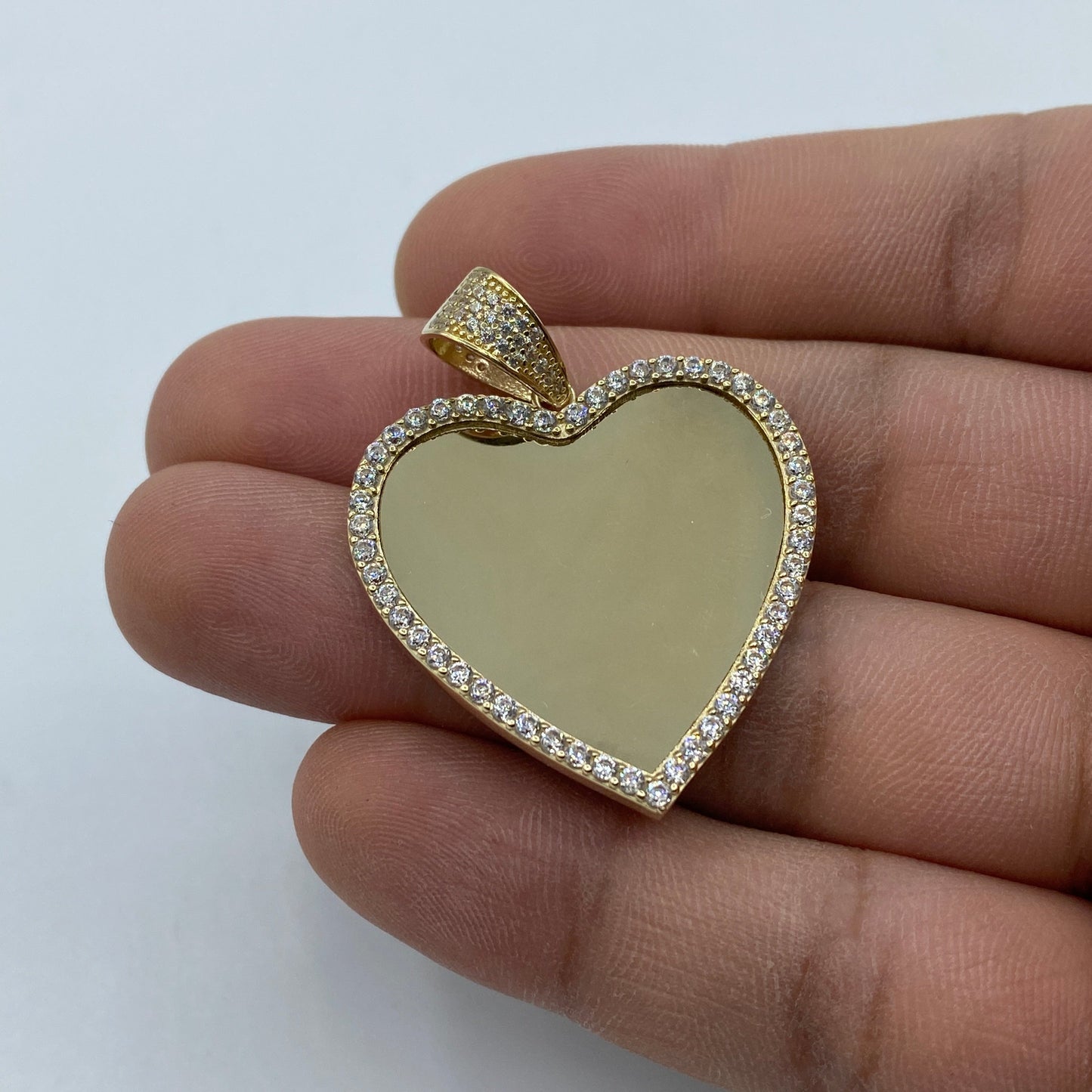 14K Heart Picture Pendant