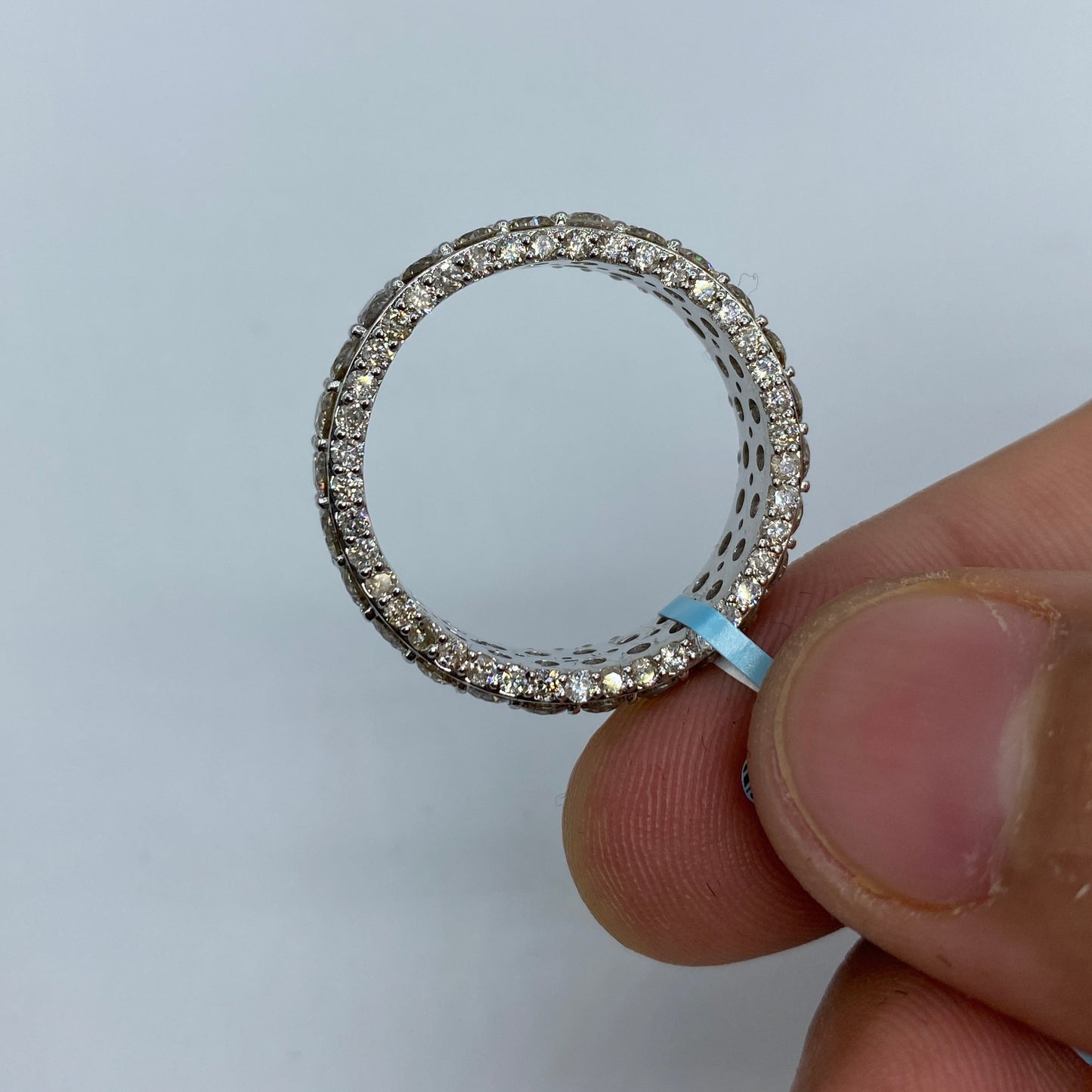 14K Diamond All Around Ring Band
