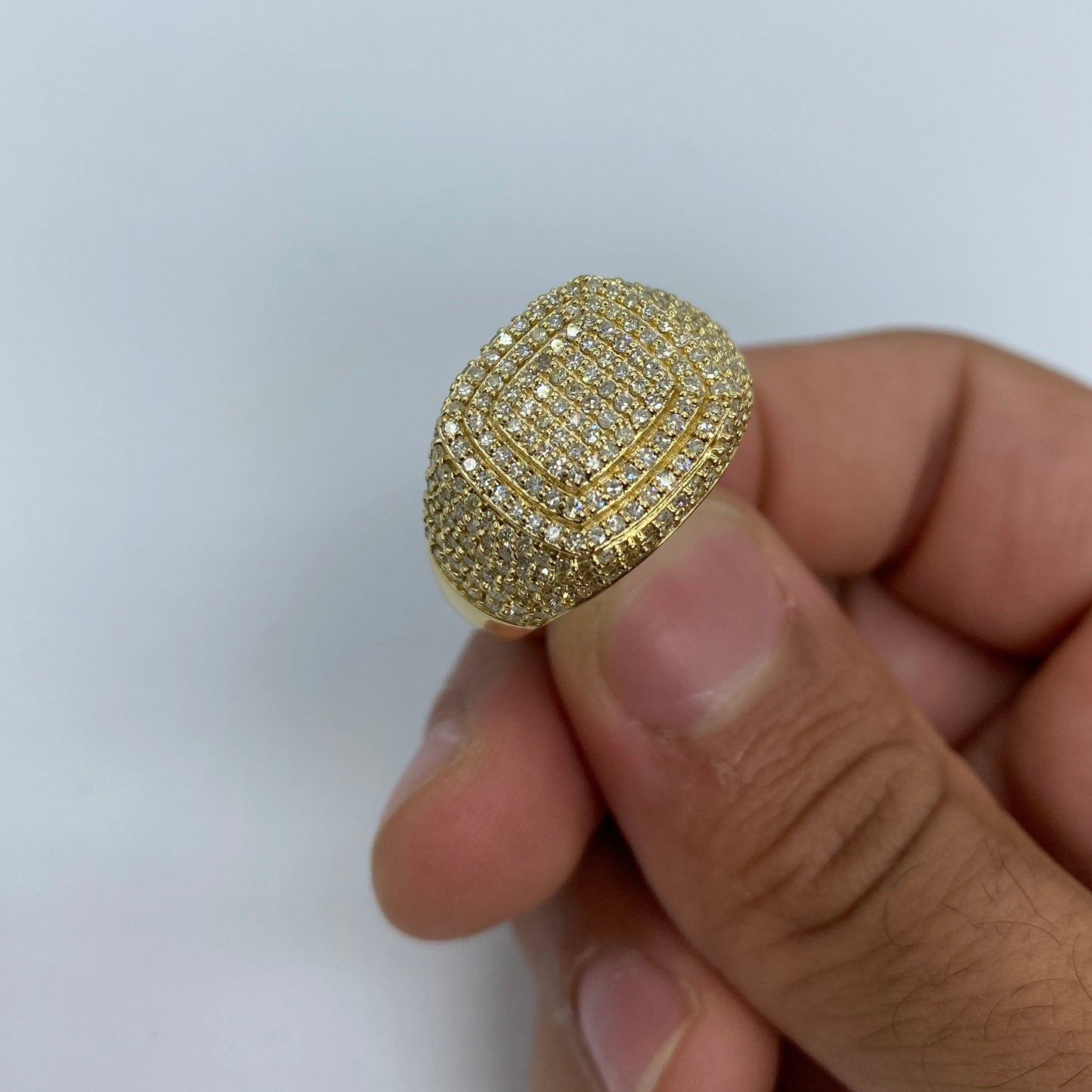 14K Paris Square Diamond Ring