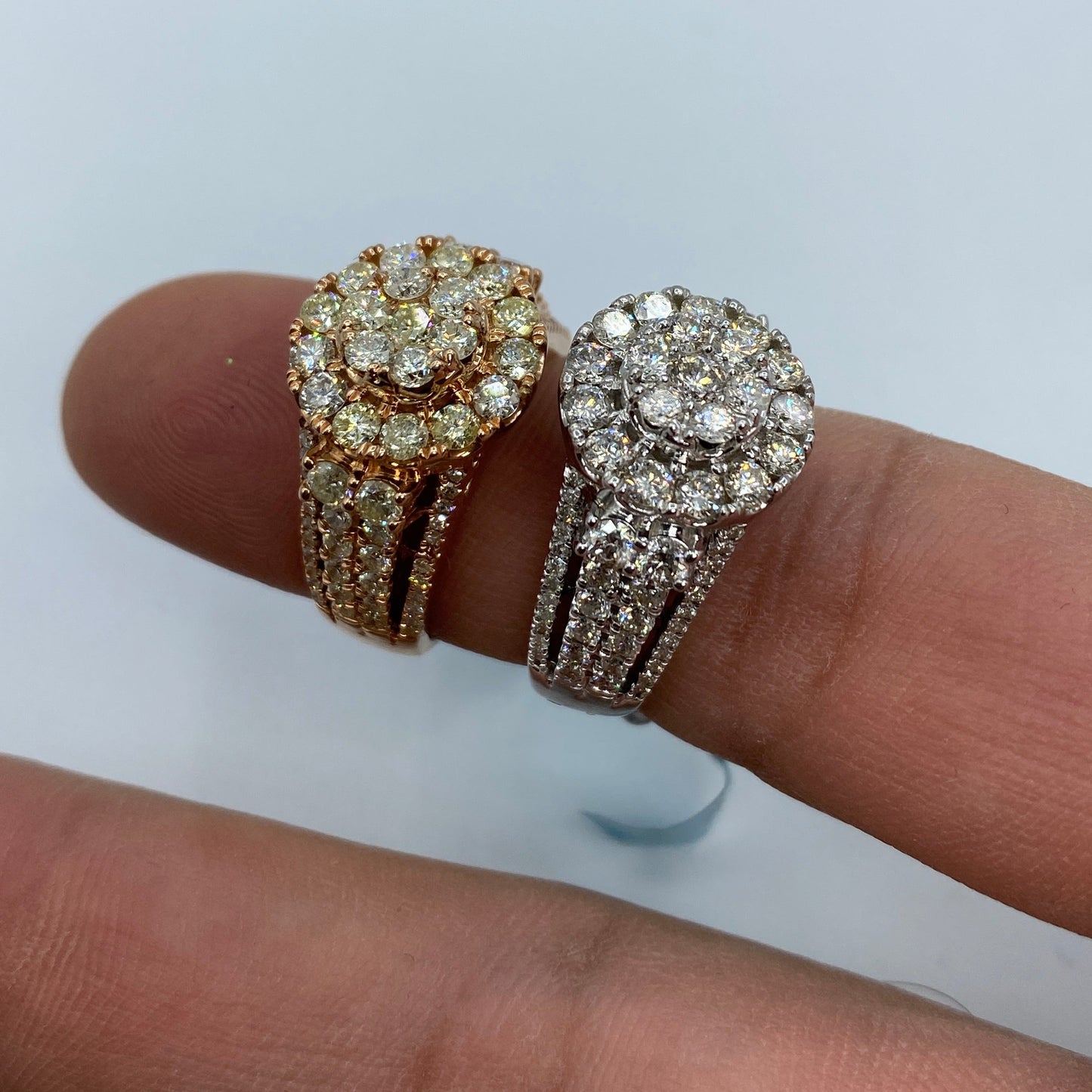 14K Flower Diamond Ring