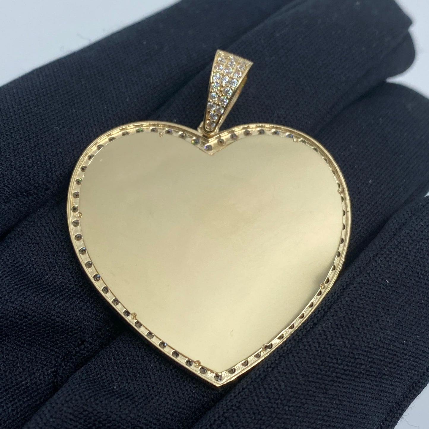 14K Heart Picture Photo Pendant