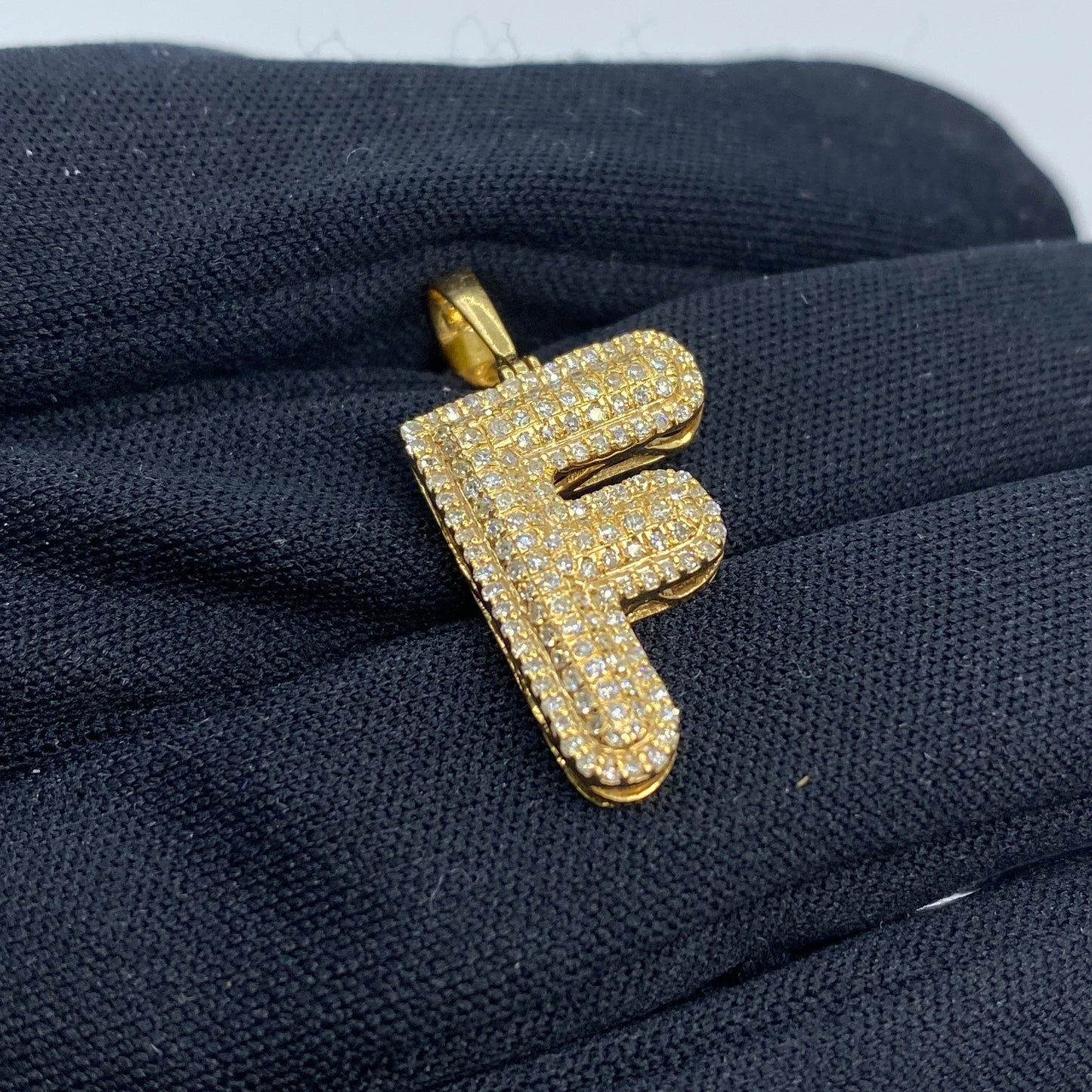Initial F Bubble Pendant