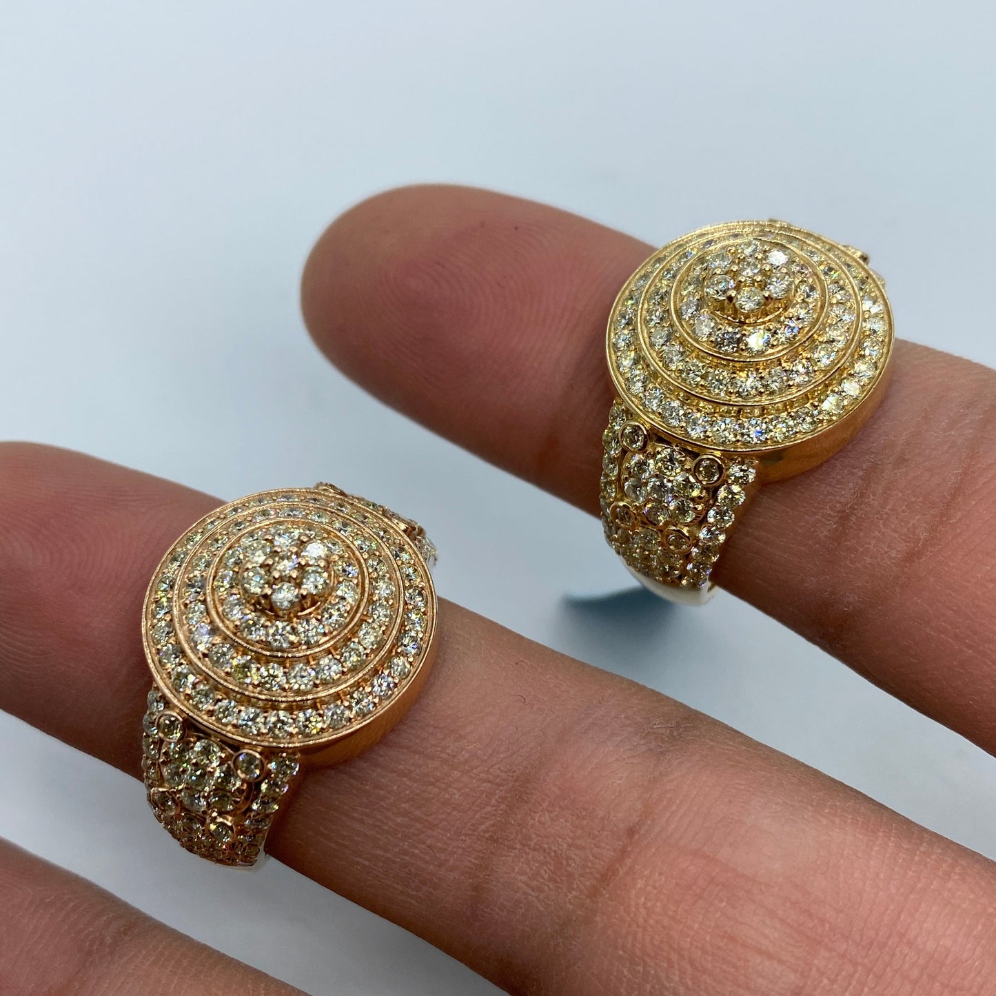 14K Wave Diamond Ring