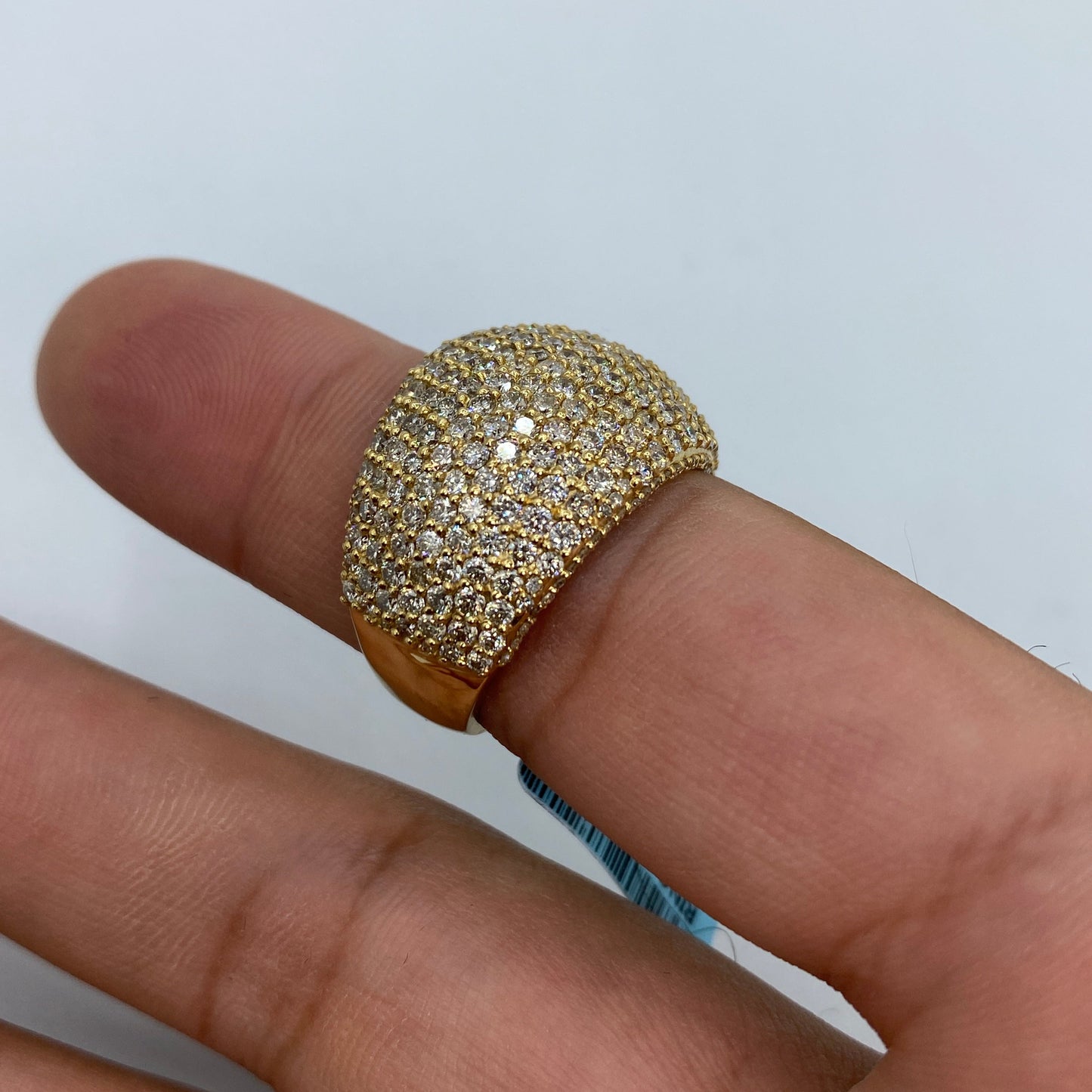 14K Dome Diamond Ring